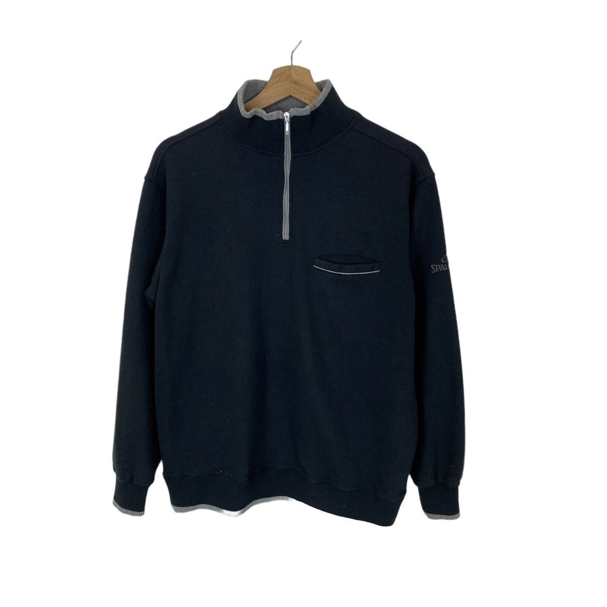 Spalding china Spalding Embroidered Half Zipper Sweater Size US M / EU 48-50 / 2 - 1 Thumbnail