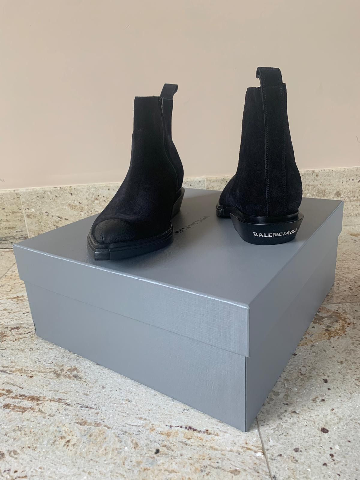 Balenciaga o1rshd1 Santiag 40 Boots in Black Size US 9 / EU 42 - 10 Thumbnail