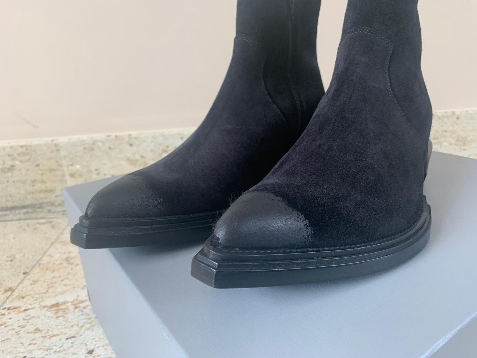 Balenciaga o1rshd1 Santiag 40 Boots in Black Size US 9 / EU 42 - 6 Thumbnail