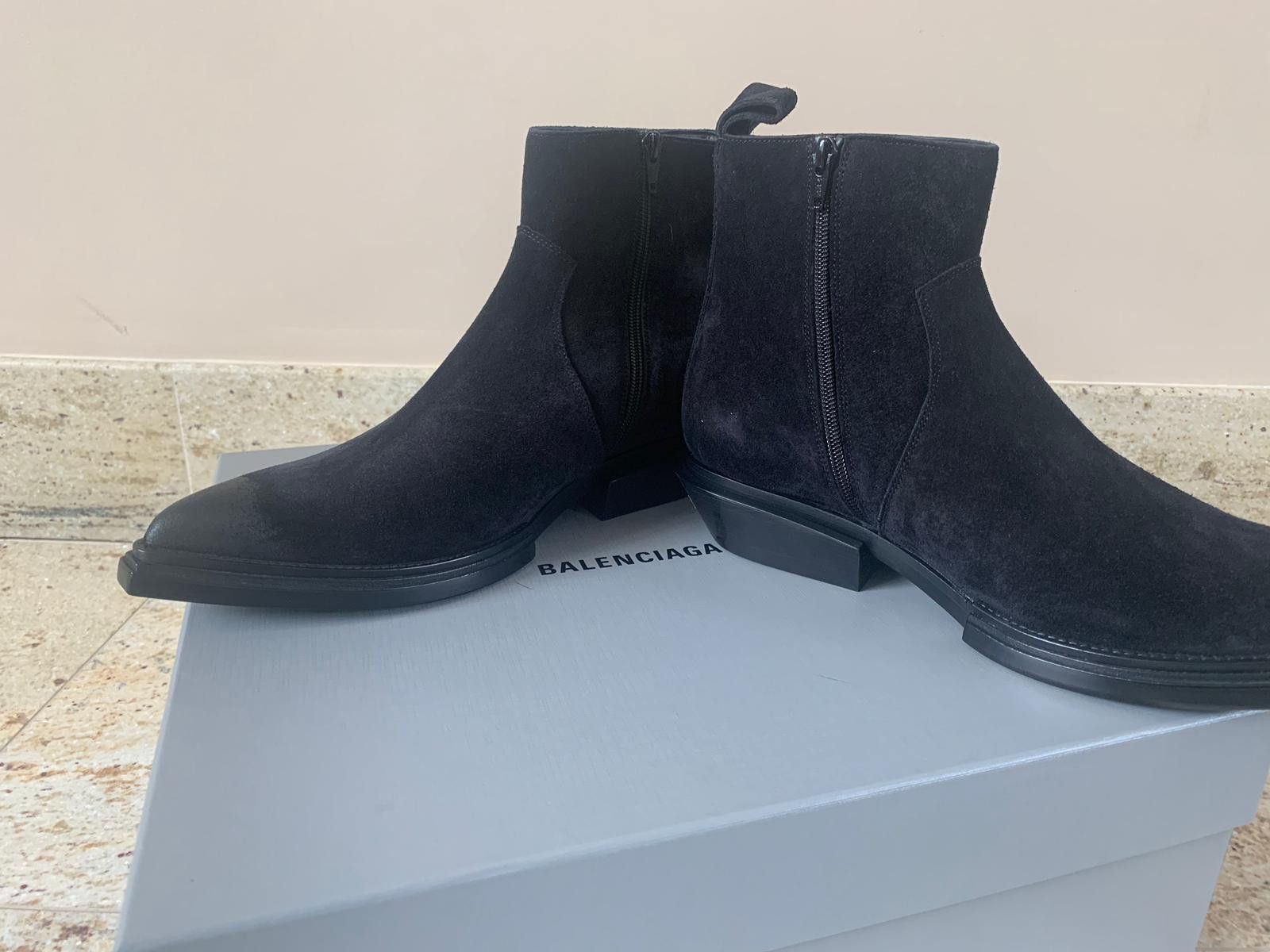 Balenciaga o1rshd1 Santiag 40 Boots in Black Size US 9 / EU 42 - 4 Thumbnail