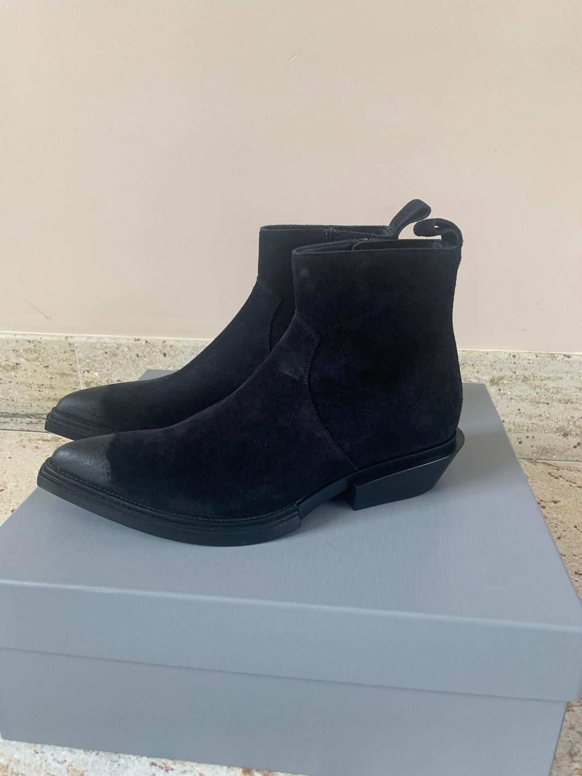 Balenciaga o1rshd1 Santiag 40 Boots in Black Size US 9 / EU 42 - 2 Thumbnail