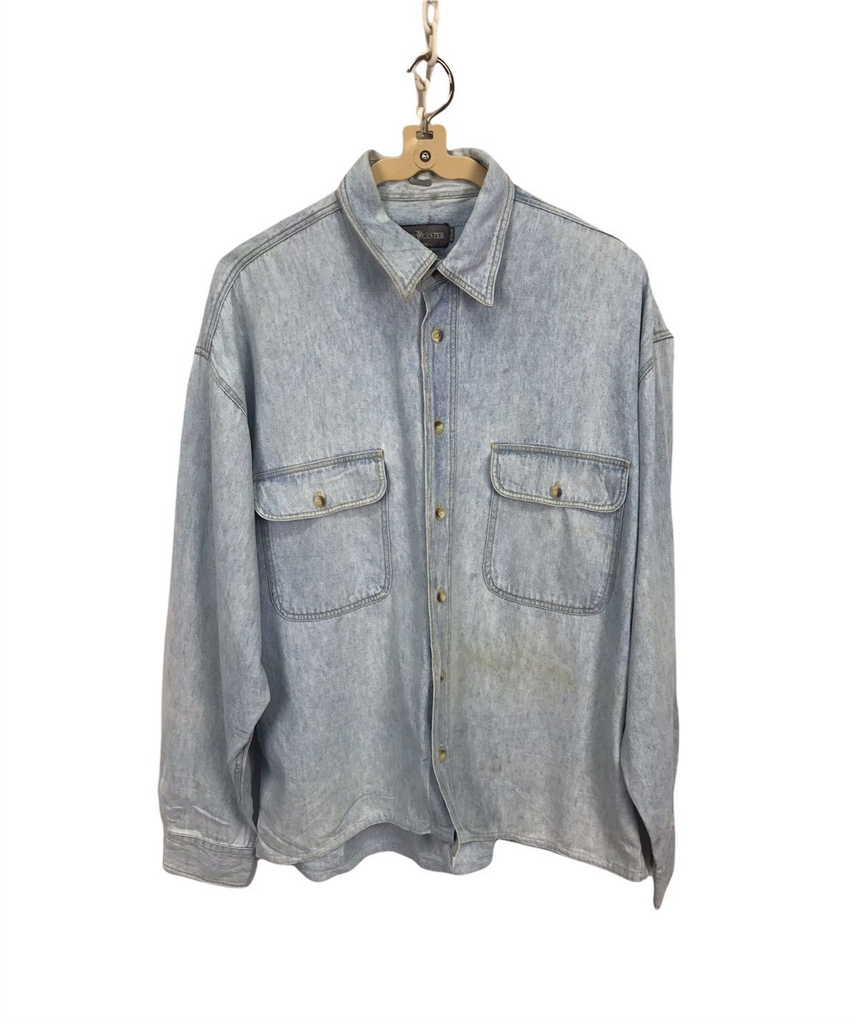 Flannel × Japanese Brand Polo canter tradisional denim flannel distressed denim Size US M / EU 48-50 / 2 - 1 Thumbnail