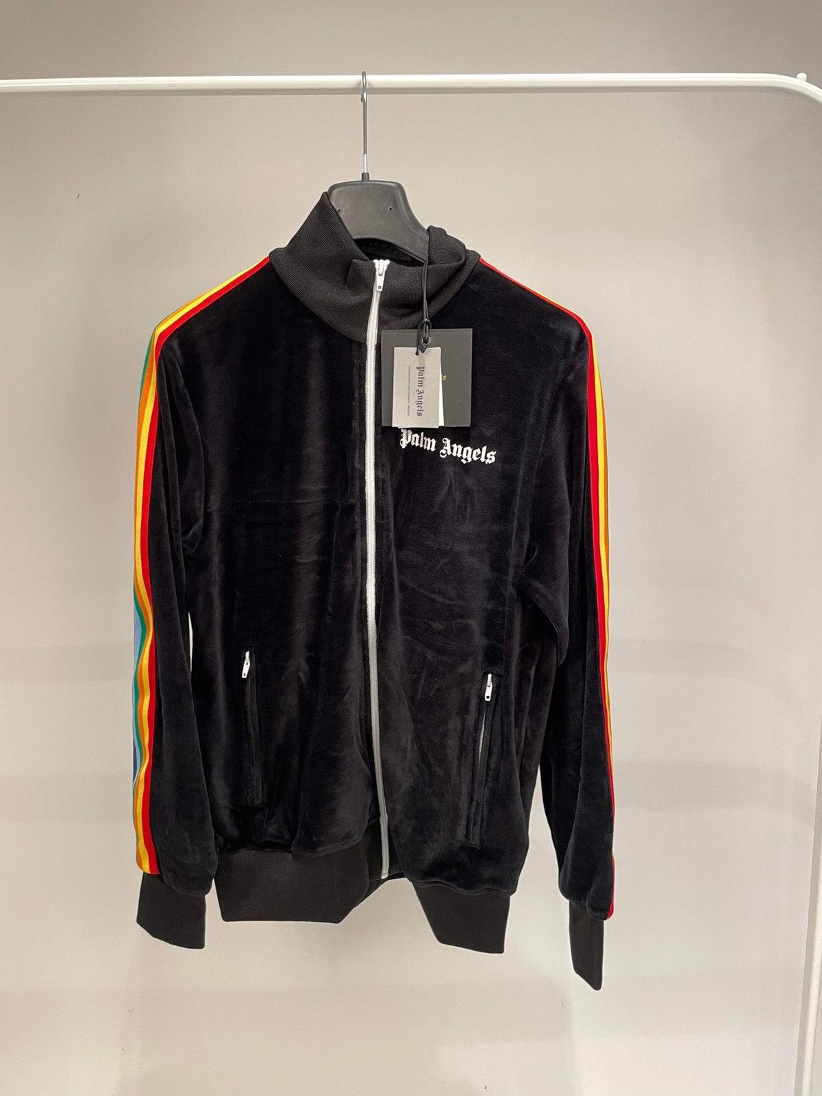 Palm Angels Palm Angels Chenille Track Jacket Black Size US L / EU 52-54 / 3 - 1 Thumbnail
