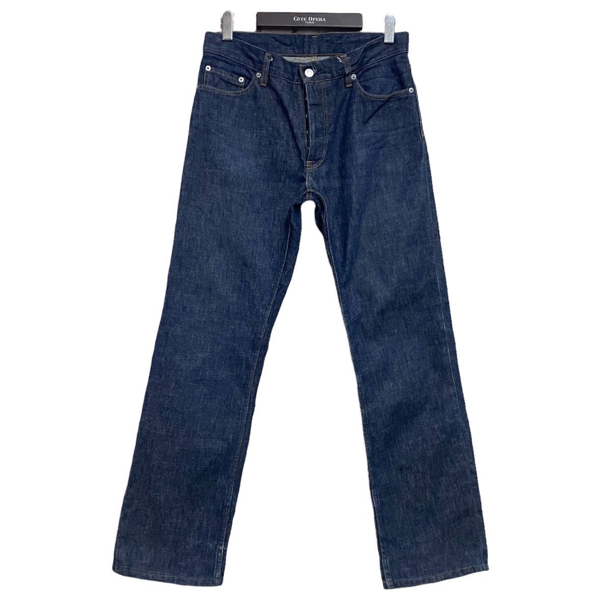 Helmut Lang Vintage 1998 Helmut Lang Dark Blue Denim Jeans Size US 30 / EU 46 - 1 Thumbnail