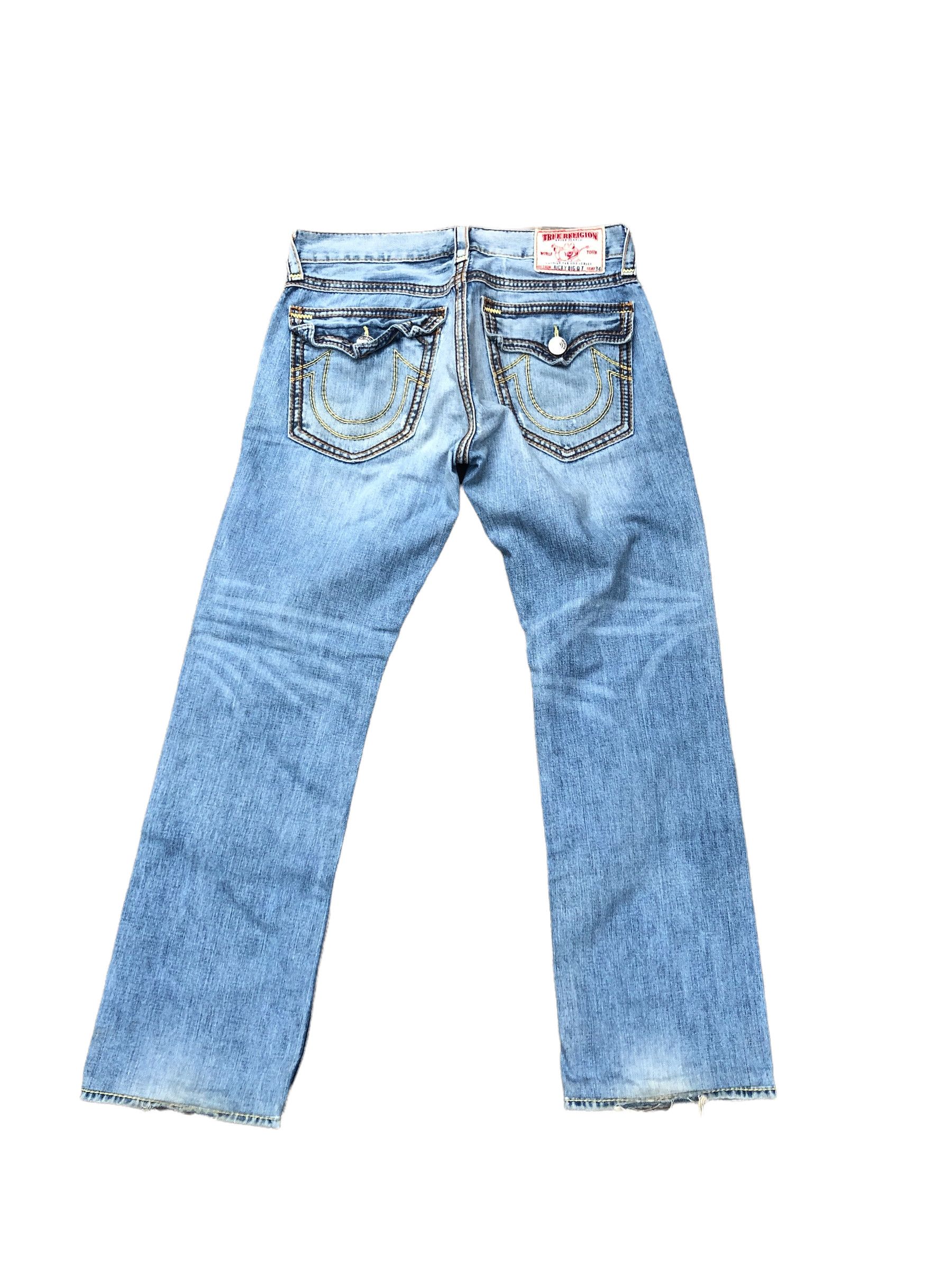 True Religion × Vintage Vintage True Religion Jeans Size 34 RICKY BIG QT Blue Size US 34 / EU 50 - 3 Thumbnail