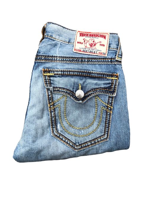 True Religion Vintage True Religion Jeans Size 34 RICKY BIG QT Blue ...