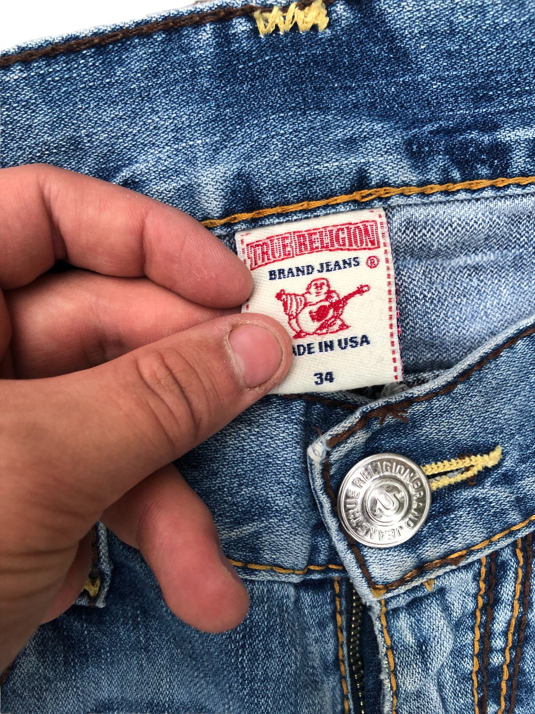 True Religion × Vintage Vintage True Religion Jeans Size 34 RICKY BIG QT Blue Size US 34 / EU 50 - 10 Thumbnail