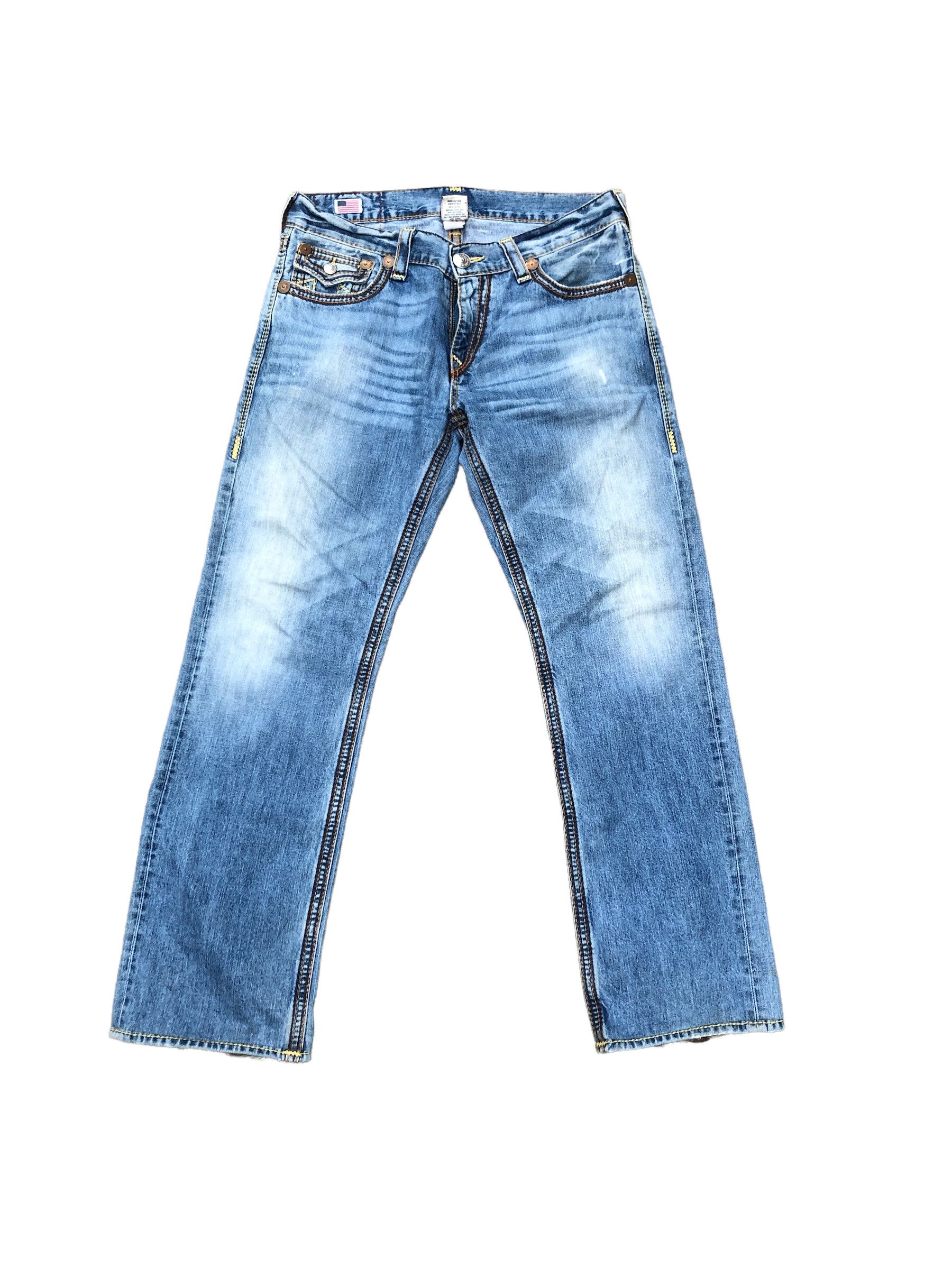 True Religion × Vintage Vintage True Religion Jeans Size 34 RICKY BIG QT Blue Size US 34 / EU 50 - 4 Thumbnail