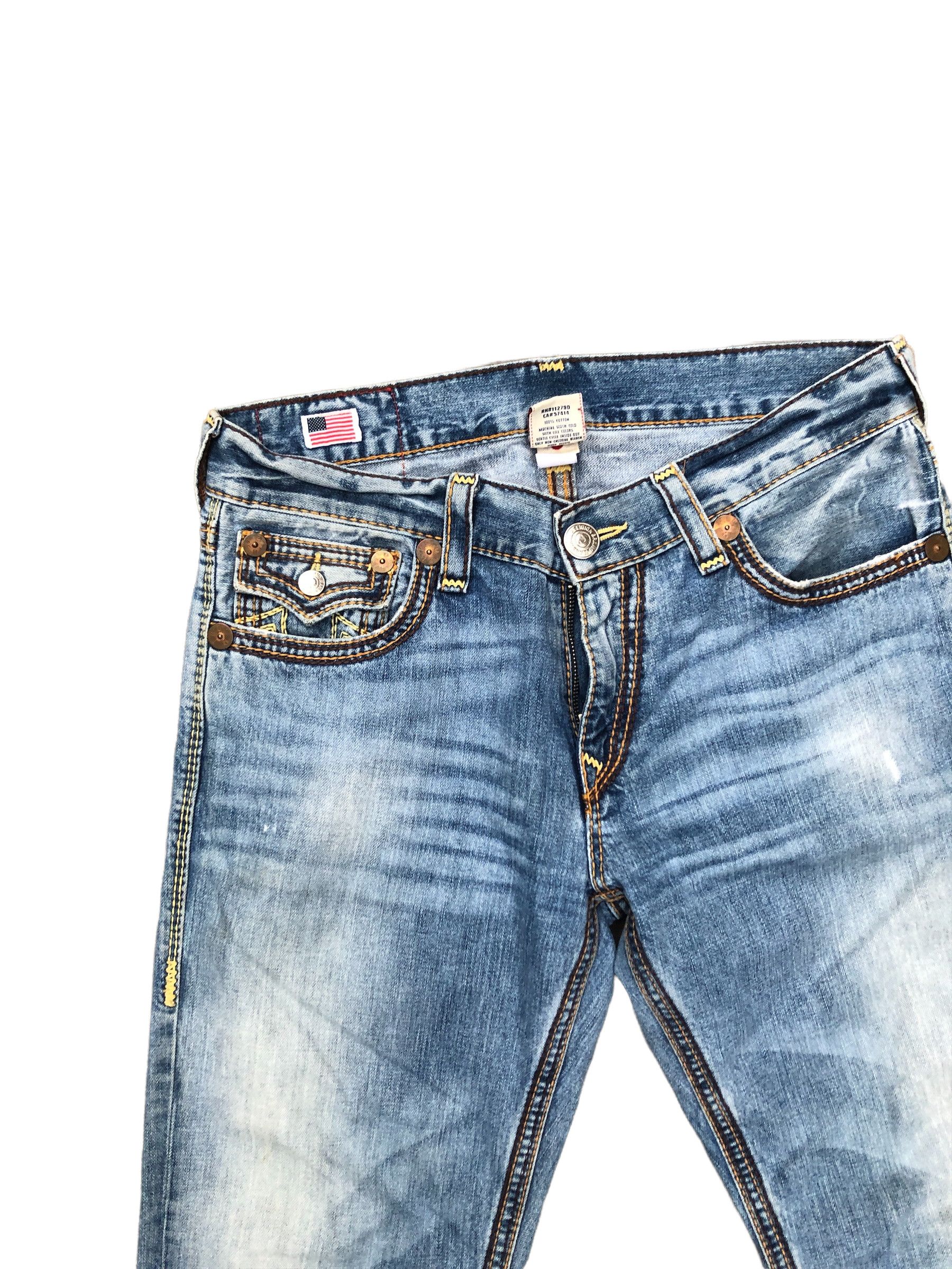 True Religion × Vintage Vintage True Religion Jeans Size 34 RICKY BIG QT Blue Size US 34 / EU 50 - 9 Thumbnail