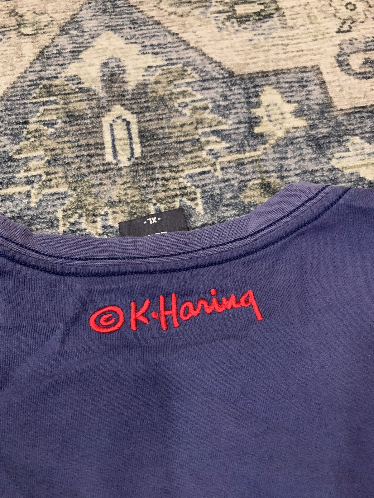 Keith Haring × Vintage Keith Haring Long Sleeve Art Tee Size US XL / EU 56 / 4 - 6 Thumbnail