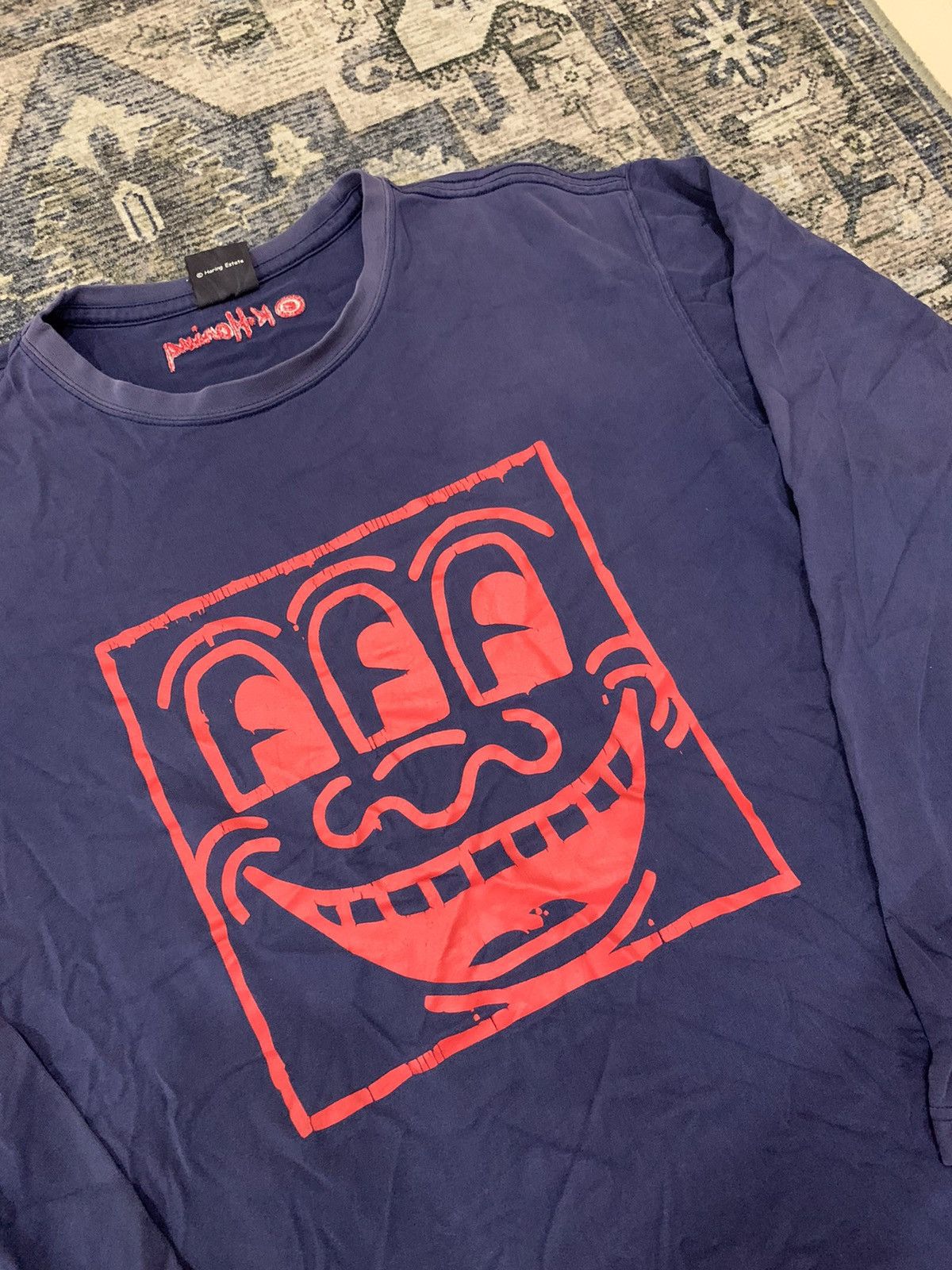 Keith Haring × Vintage Keith Haring Long Sleeve Art Tee Size US XL / EU 56 / 4 - 3 Thumbnail