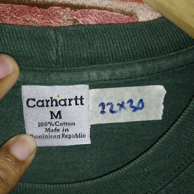 Carhartt Vintage Carhartt Plain Single Pocket Workwear Style T-shirt Size US L / EU 52-54 / 3 - 4 Thumbnail