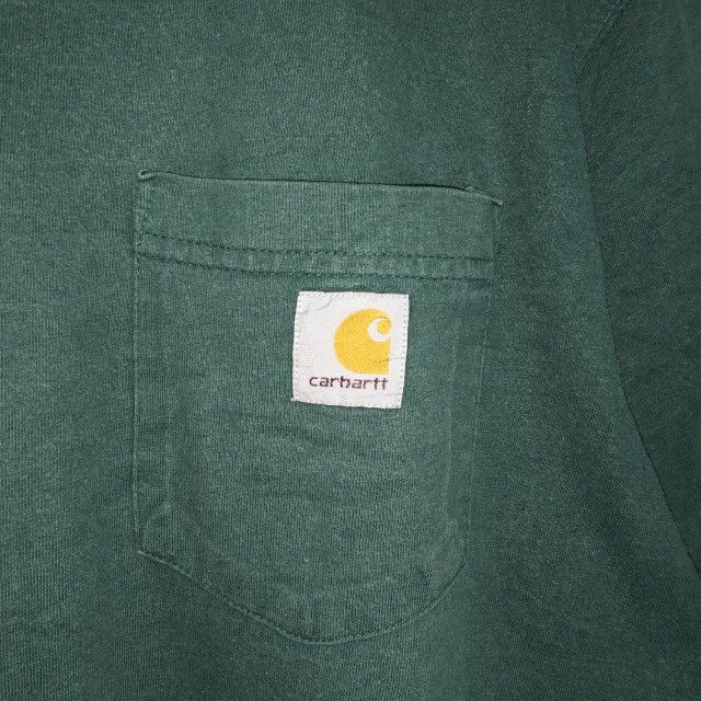 Carhartt Vintage Carhartt Plain Single Pocket Workwear Style T-shirt Size US L / EU 52-54 / 3 - 3 Thumbnail