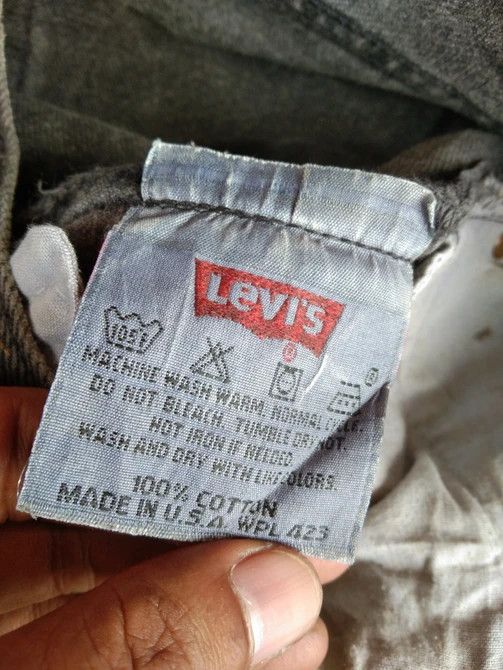 Levi's 90s Vintage Levis 501 Made In USA Faded Black Repaired Jeans Size US 30 / EU 46 - 9 Thumbnail