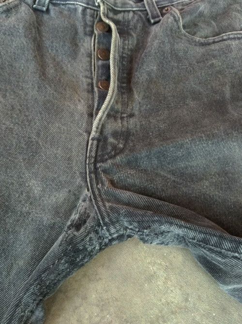 Levi's 90s Vintage Levis 501 Made In USA Faded Black Repaired Jeans Size US 30 / EU 46 - 6 Thumbnail