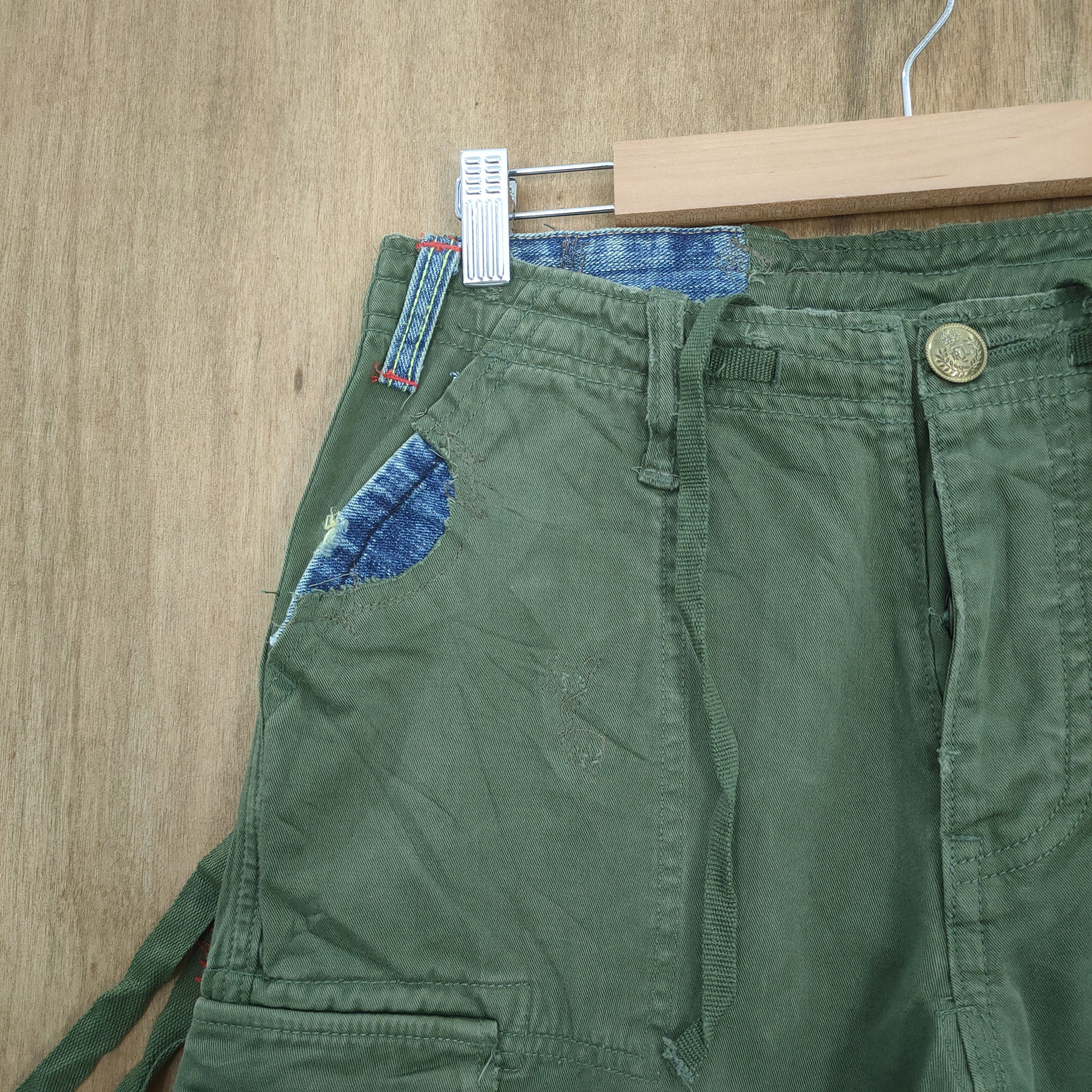 Japanese Brand 💥SICK💥 VINTAGE JAPANESE BONDAGE CARGO PANTS Size US 29 - 6 Thumbnail