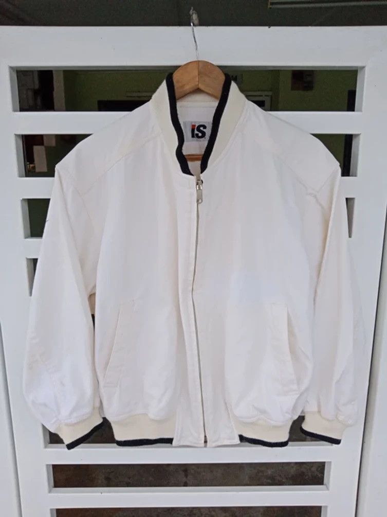 Issey Miyake 80's I.S Wings Spell Out Big Logo Bombers Jacket Size US L / EU 52-54 / 3 - 2 Thumbnail