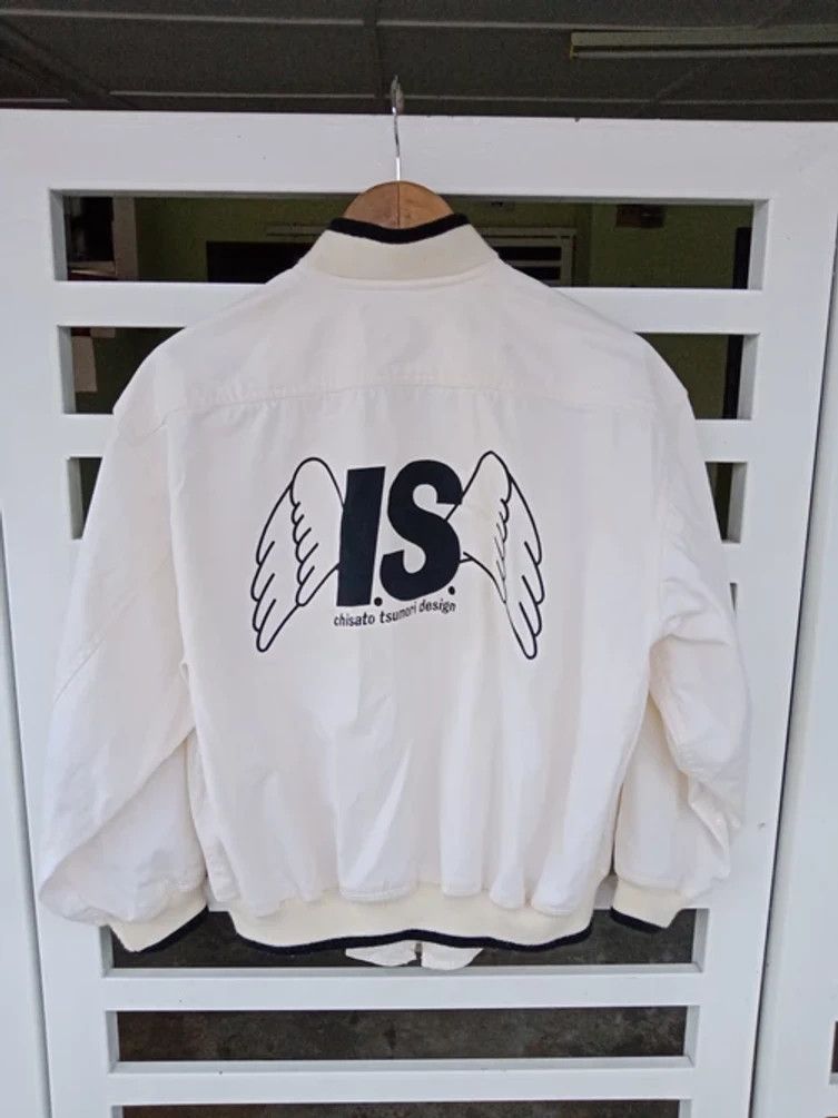 Issey Miyake 80's I.S Wings Spell Out Big Logo Bombers Jacket Size US L / EU 52-54 / 3 - 1 Thumbnail