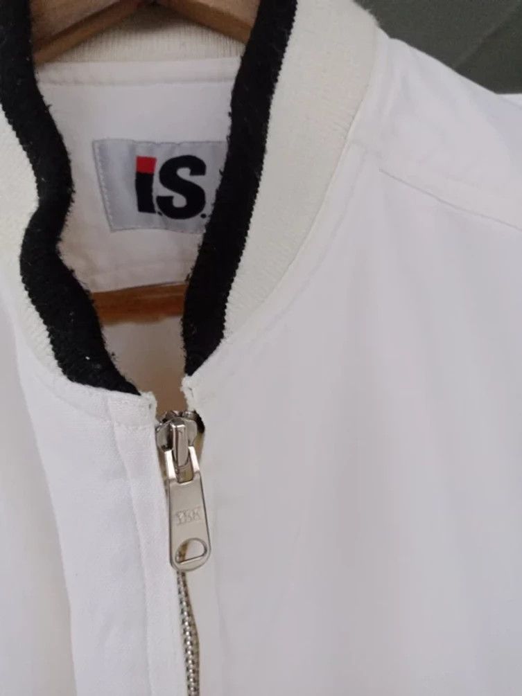 Issey Miyake 80's I.S Wings Spell Out Big Logo Bombers Jacket Size US L / EU 52-54 / 3 - 10 Thumbnail