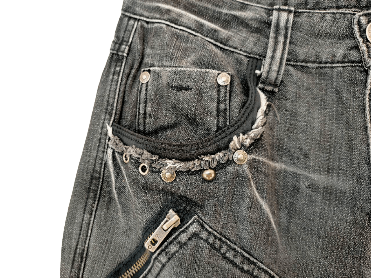 Japanese Brand United Jeans Denim Cargo Size US 28 / EU 44 - 5 Thumbnail