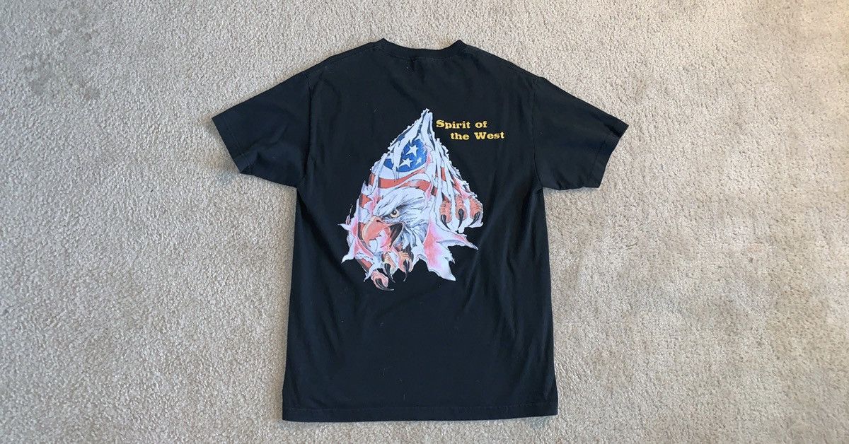Rhude Rhude Rhuigi x PacSun spirit of the west black t shirt Size US M / EU 48-50 / 2 - 1 Thumbnail