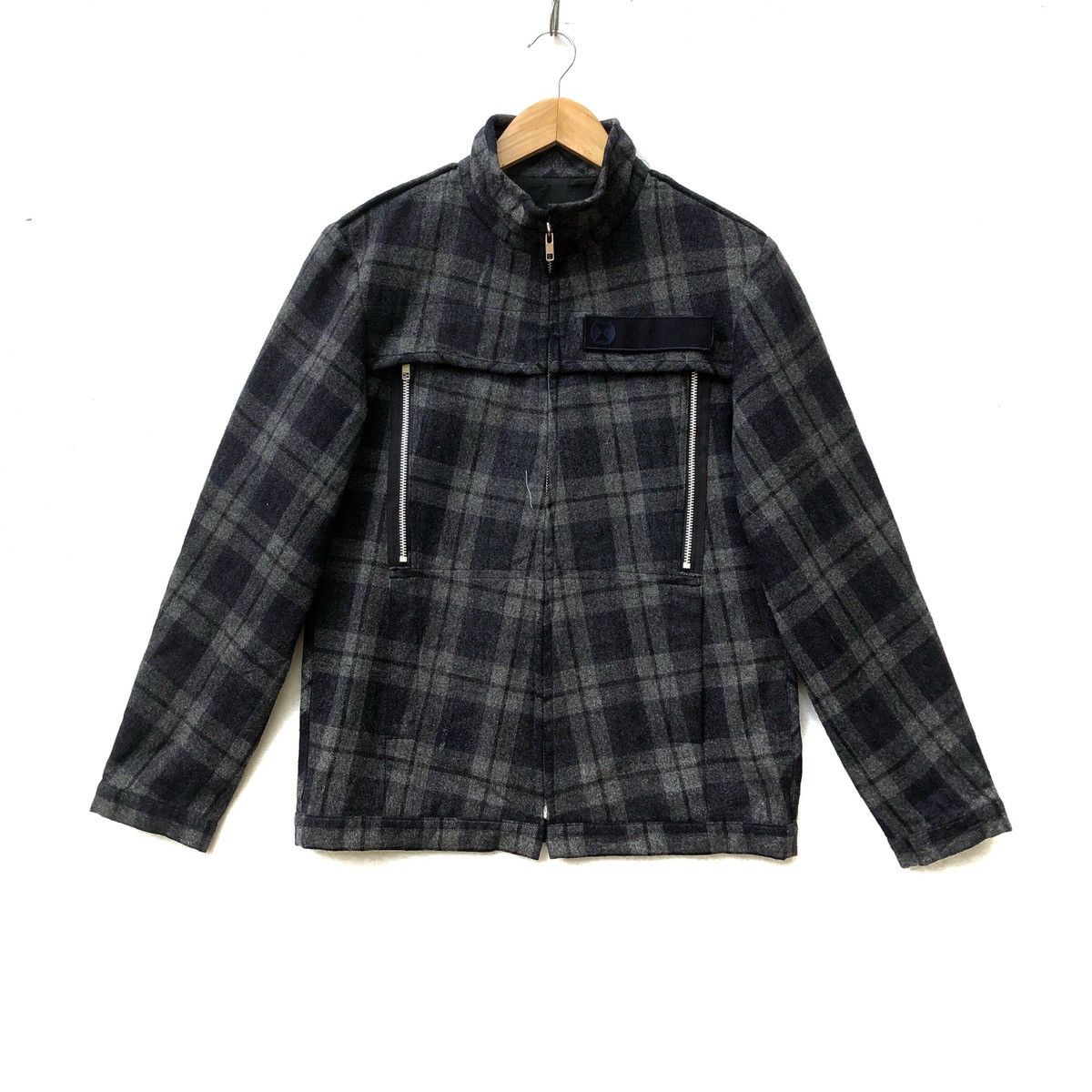 Final Home × Issey Miyake FINAL HOME ISSEY MIYAKE TARTAN ZIPPER WOOL JACKET Size US S / EU 44-46 / 1 - 1 Thumbnail
