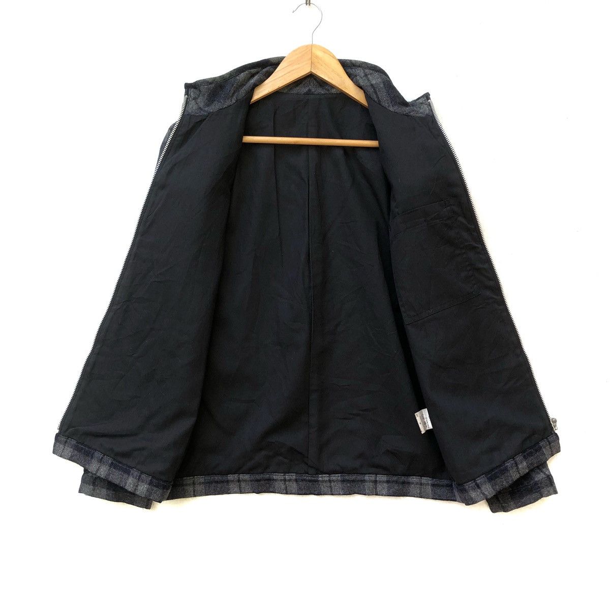 Final Home × Issey Miyake FINAL HOME ISSEY MIYAKE TARTAN ZIPPER WOOL JACKET Size US S / EU 44-46 / 1 - 9 Thumbnail
