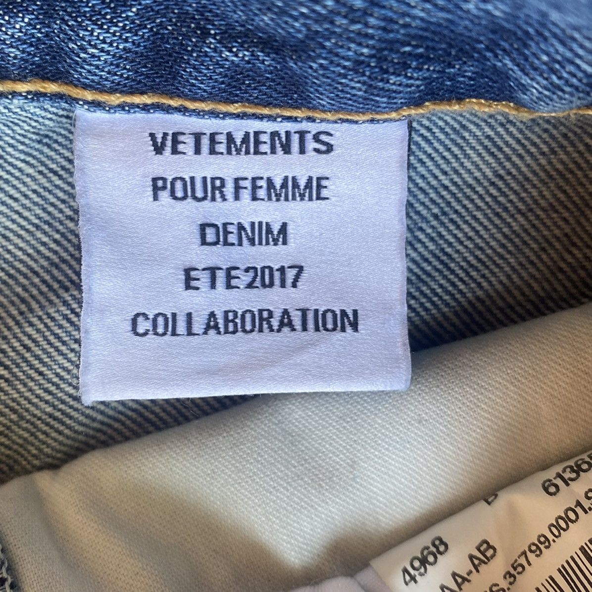 Levi's × Vetements SS17 Reworked Zip Jeans Size US 30 / EU 46 - 18 Thumbnail