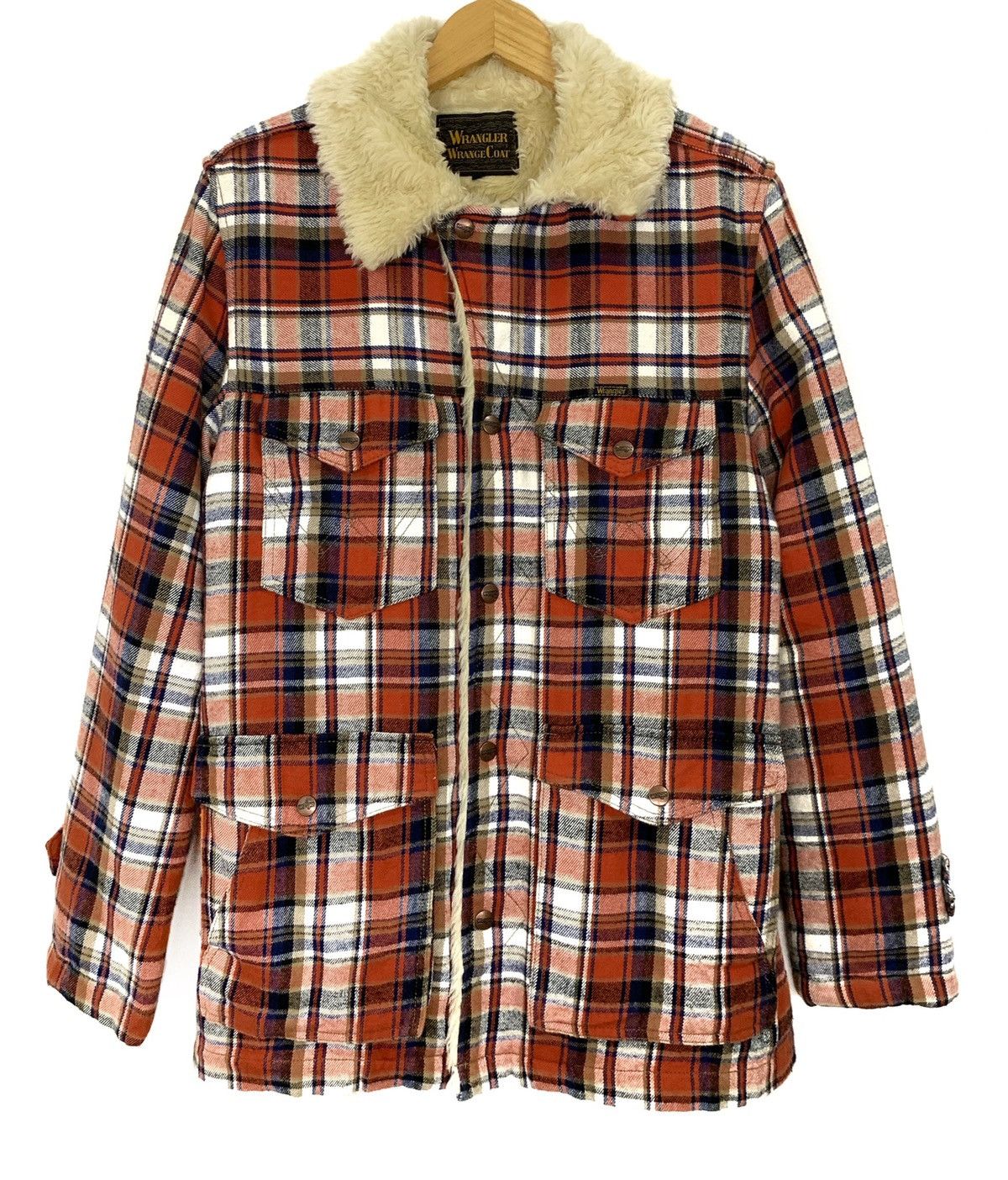Japanese Brand × Wrangler Wrangler Western Fur Sherpa Lined Rare Jacket Size US M / EU 48-50 / 2 - 1 Thumbnail