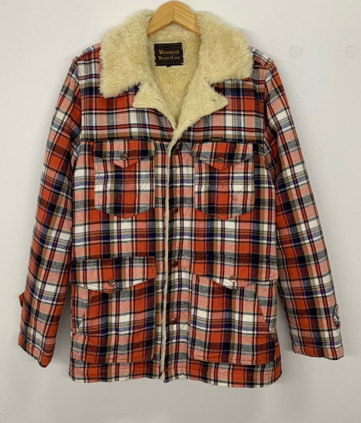 Japanese Brand × Wrangler Wrangler Western Fur Sherpa Lined Rare Jacket Size US M / EU 48-50 / 2 - 3 Thumbnail