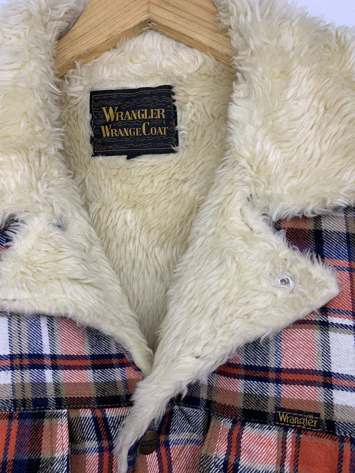 Japanese Brand × Wrangler Wrangler Western Fur Sherpa Lined Rare Jacket Size US M / EU 48-50 / 2 - 5 Thumbnail