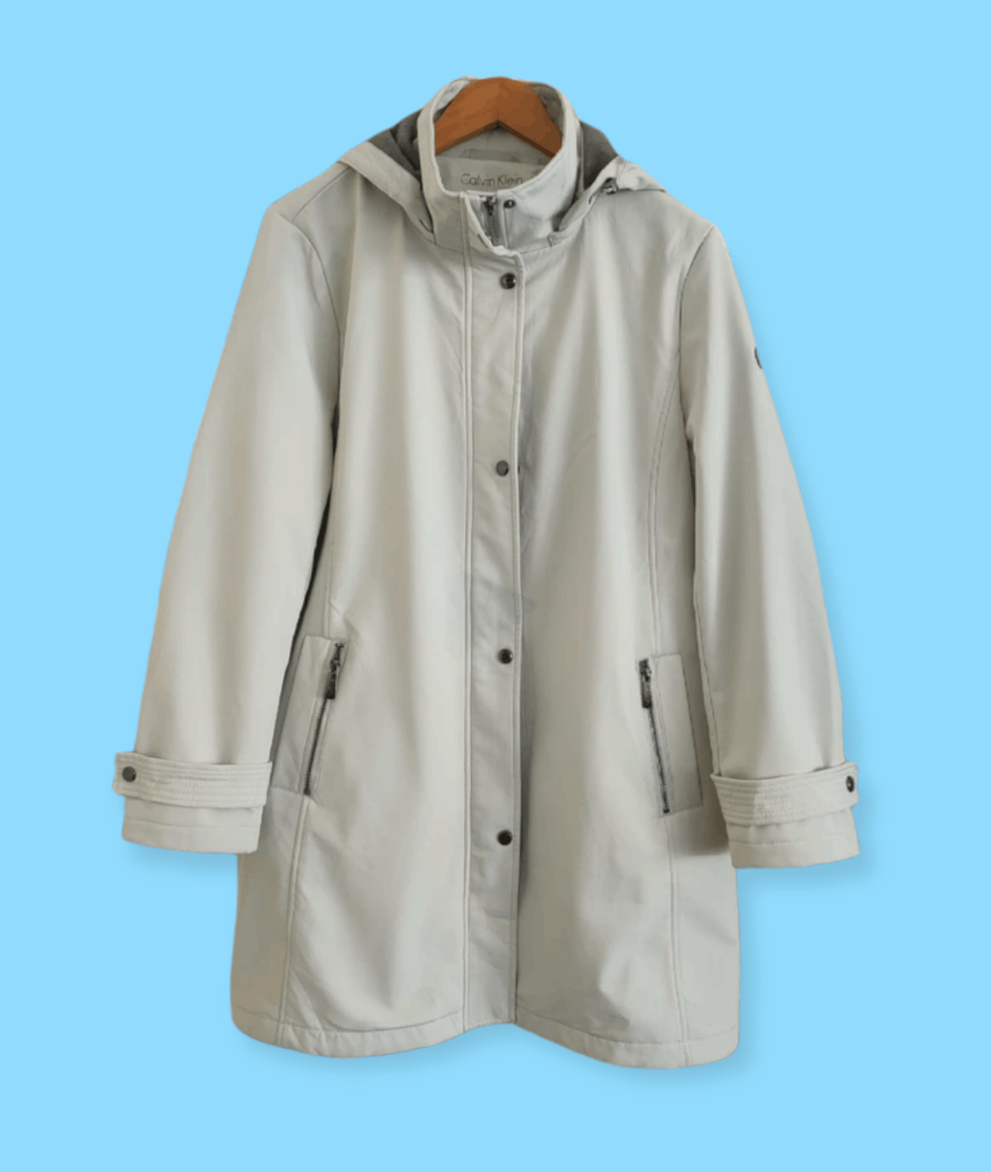 Calvin Klein × Vintage Calvin Klein Trench coat Water Resistant Breathable Jacket Size US L / EU 52-54 / 3 - 1 Thumbnail