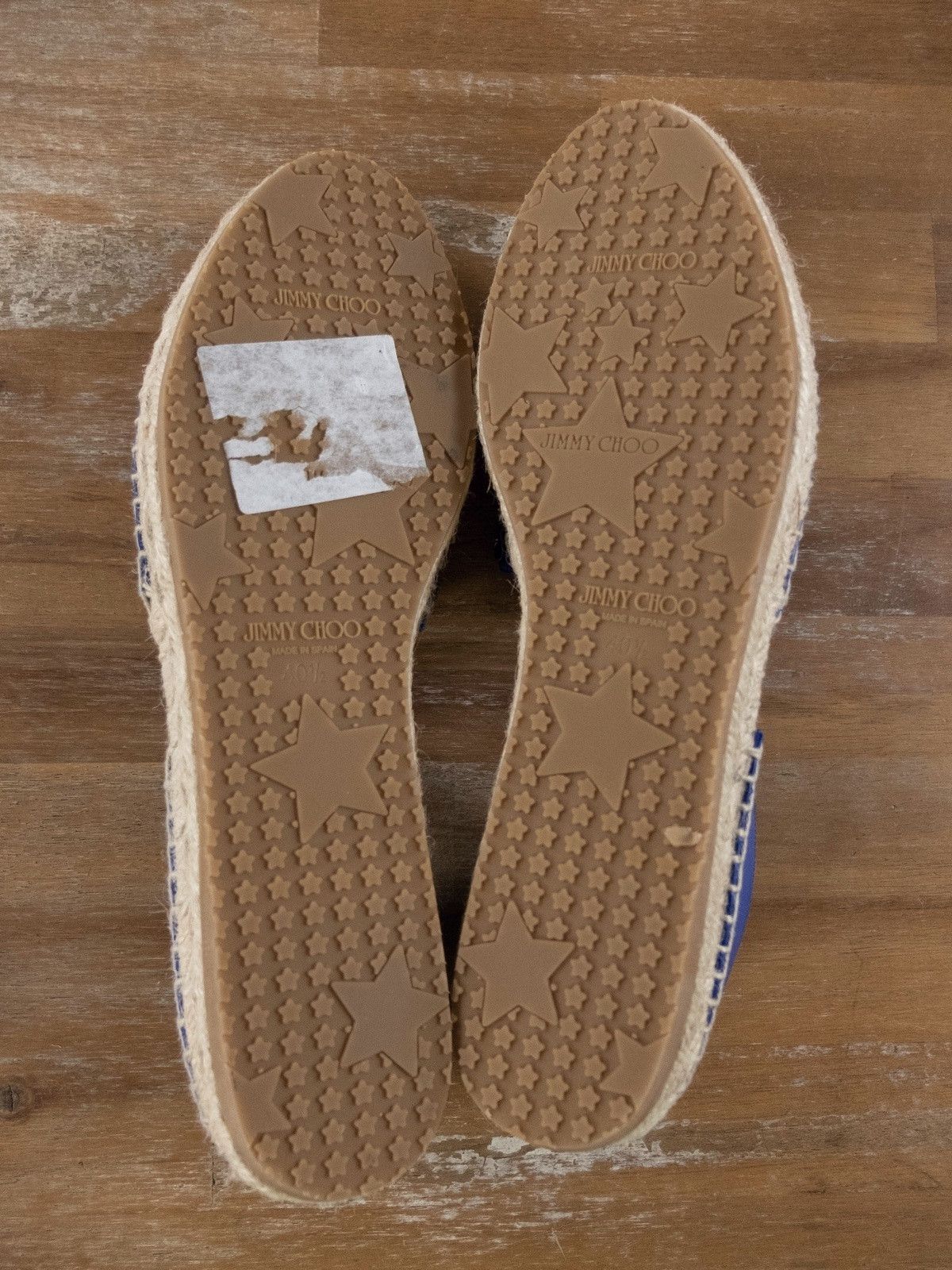 Jimmy Choo JIMMY CHOO Dreya blue lambskin leather espadrille shoes 10.5 Size US 10.5 / IT 40.5 - 6 Thumbnail