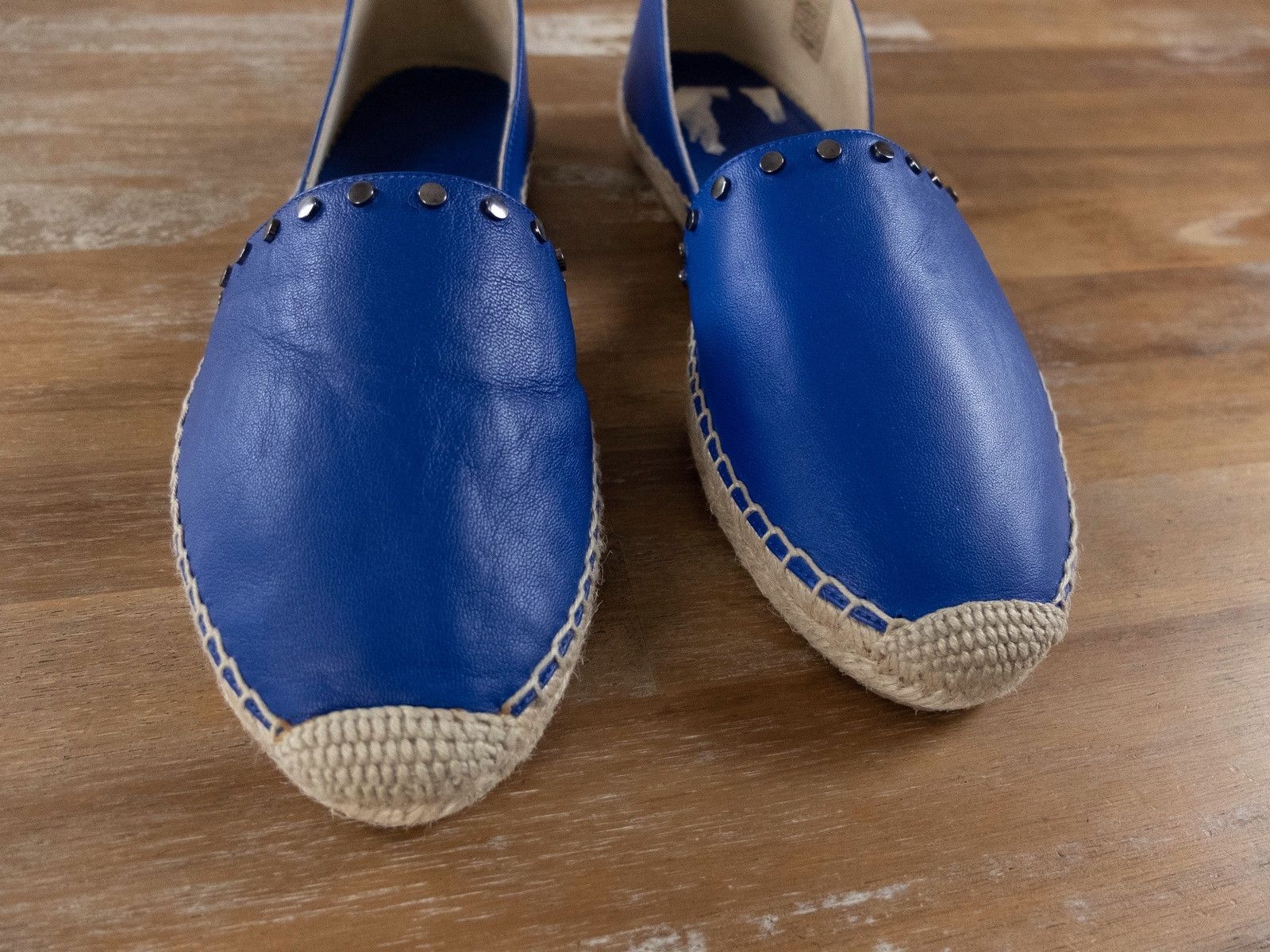 Jimmy Choo JIMMY CHOO Dreya blue lambskin leather espadrille shoes 10.5 Size US 10.5 / IT 40.5 - 3 Thumbnail