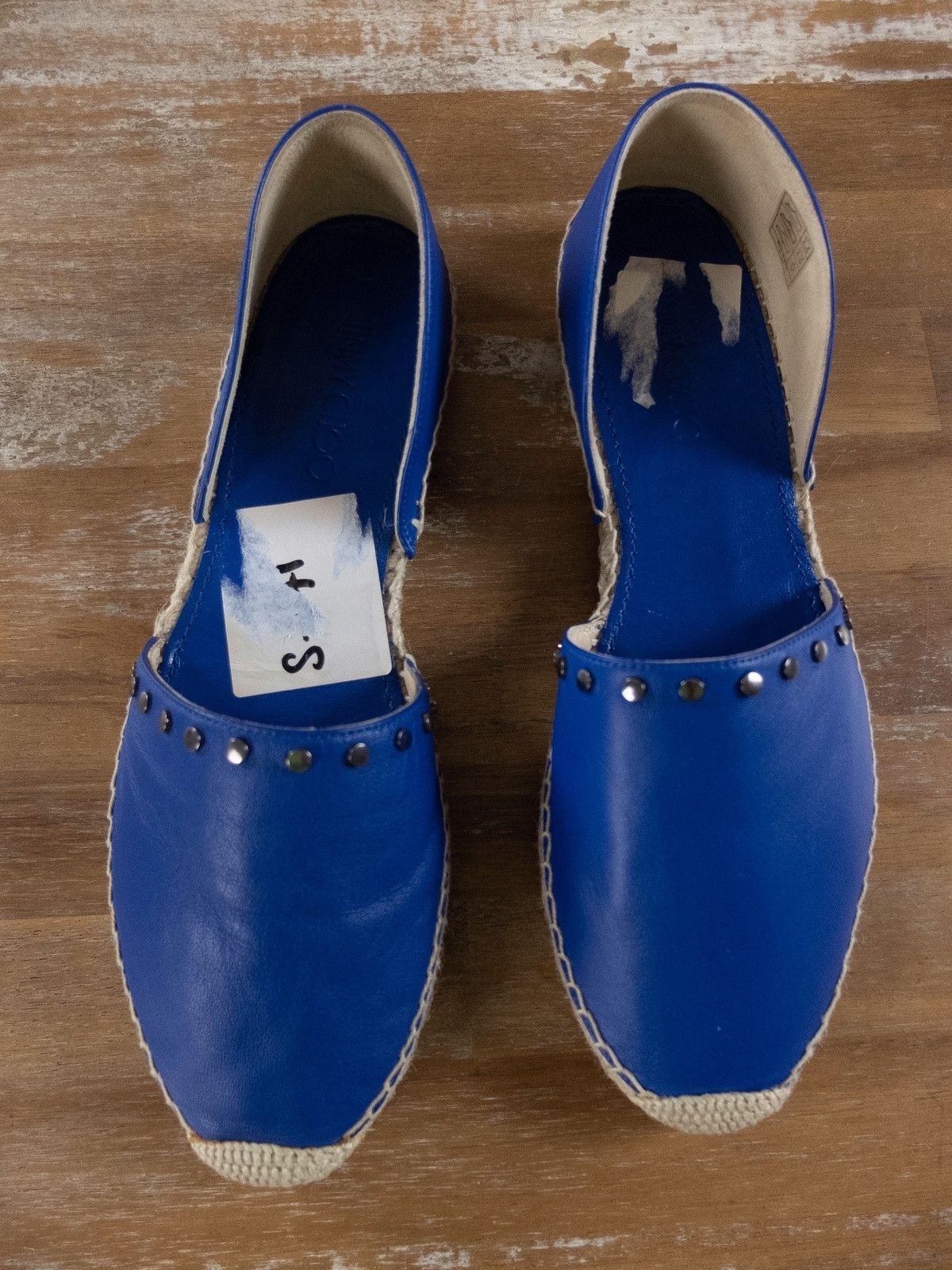 Jimmy Choo JIMMY CHOO Dreya blue lambskin leather espadrille shoes 10.5 Size US 10.5 / IT 40.5 - 2 Thumbnail