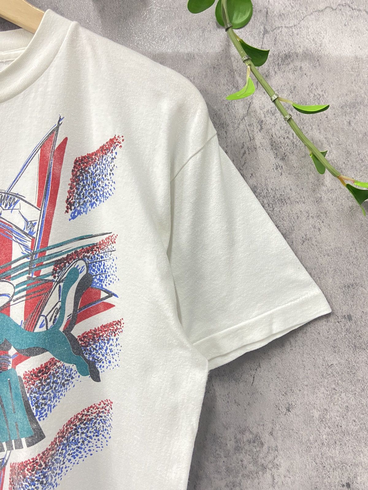 Puma × Vintage Vintage 90’s Puma Art Made In USA Single Stitch Tee Size US M / EU 48-50 / 2 - 6 Thumbnail