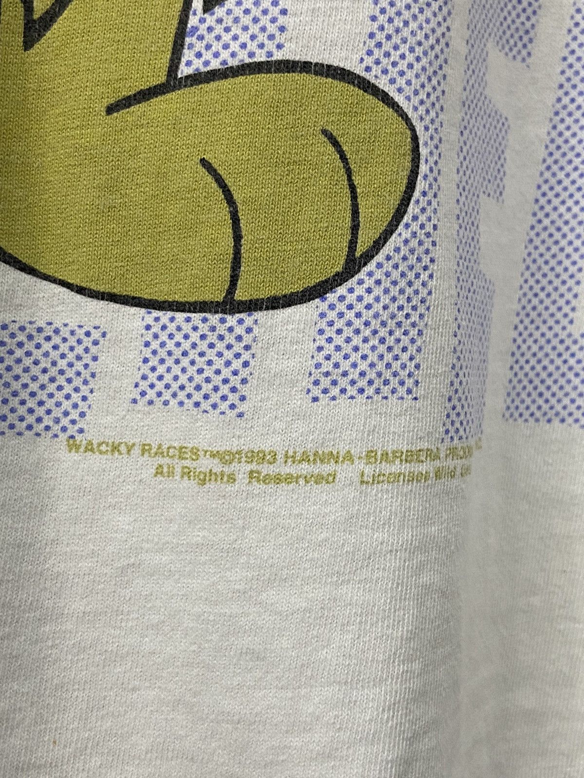 Cartoon Network × Vintage Vintage 90’s Trashed Wacky Races Mirror Print Tshirt Size US XL / EU 56 / 4 - 7 Thumbnail