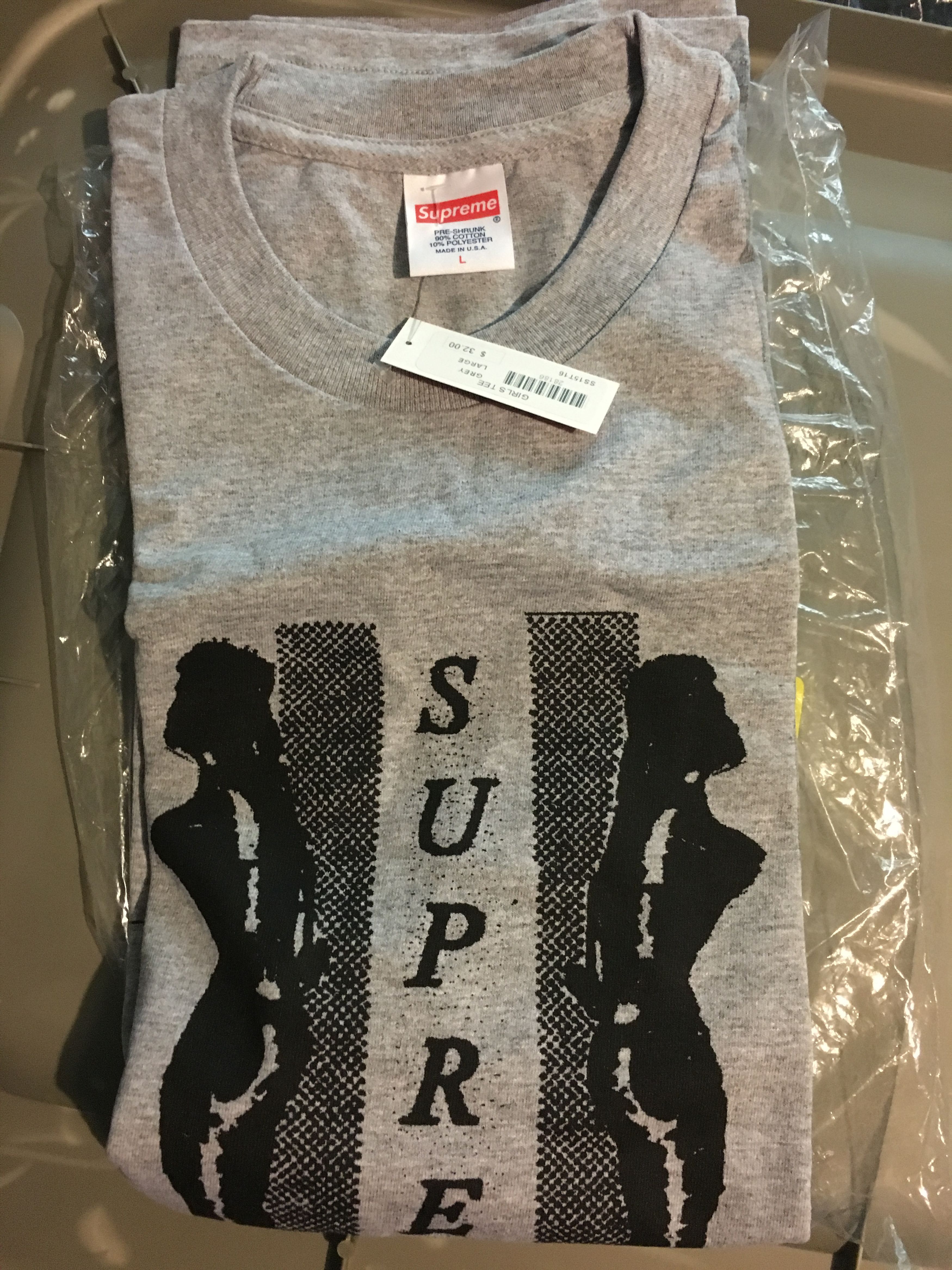 image of Supreme Some Girls Tee Grey Large Ss15, Men's