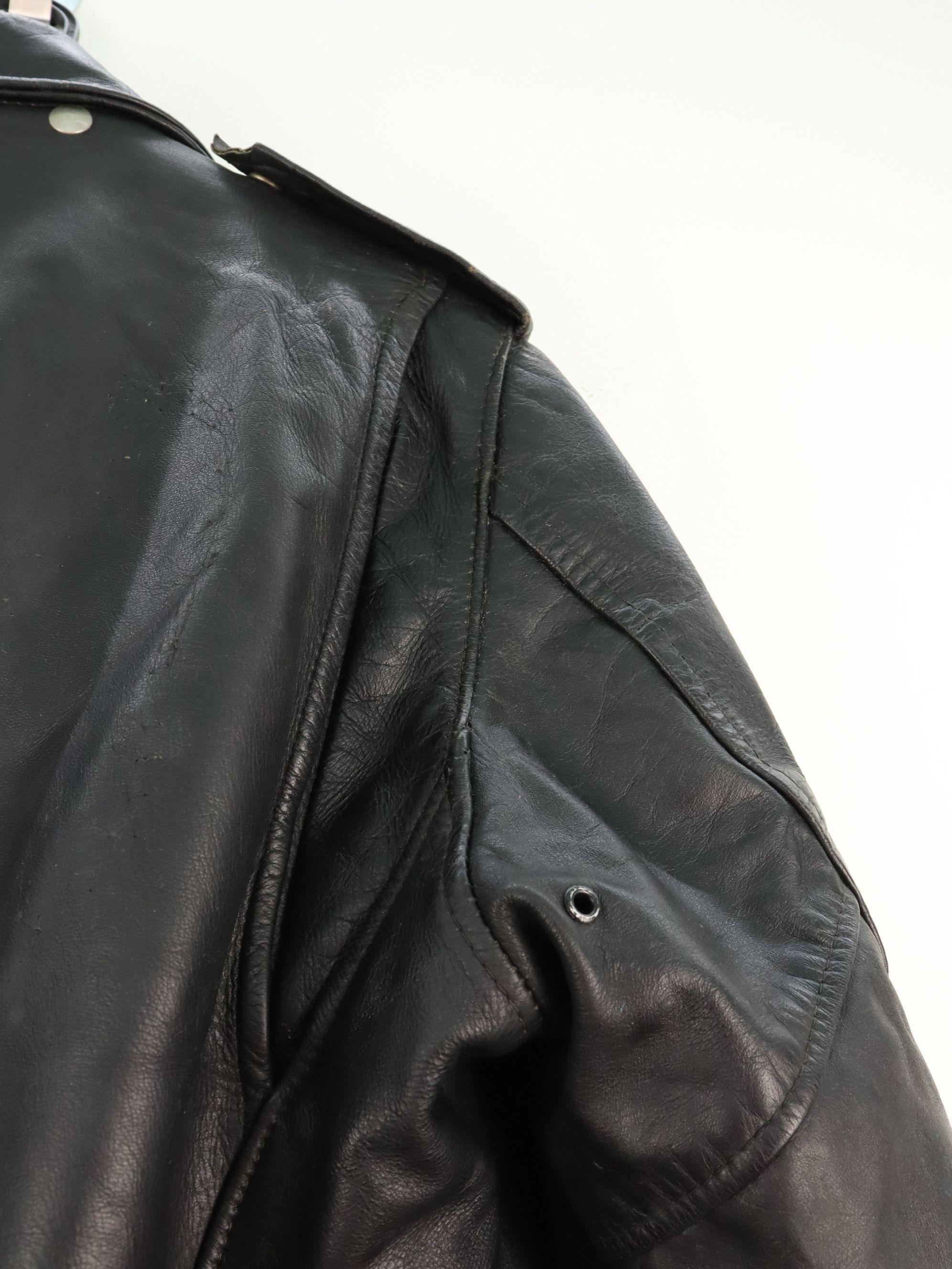 Harley Davidson 60's 70's Vtg Harley Davidson AMF Leather Motorcycle Jacket Size US M / EU 48-50 / 2 - 19 Thumbnail
