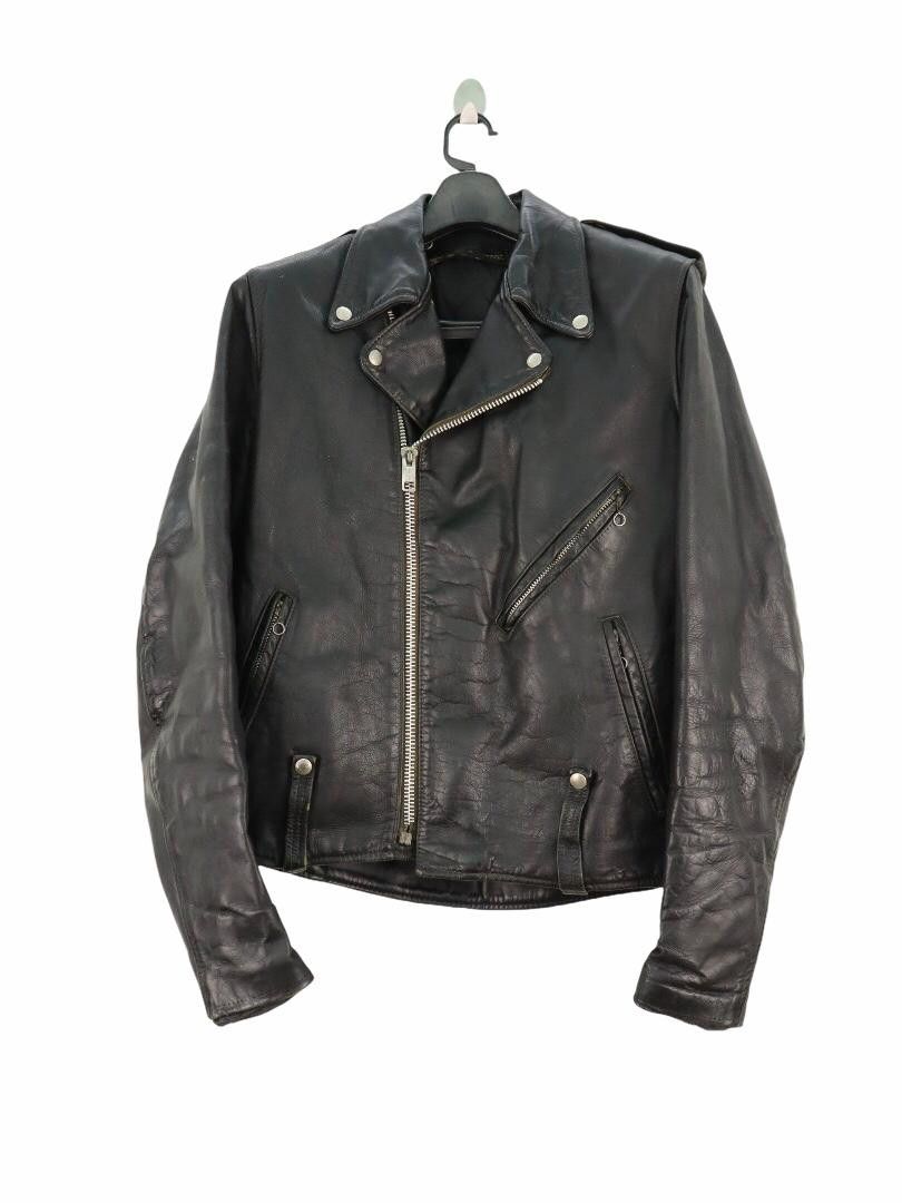 Harley Davidson 60's 70's Vtg Harley Davidson AMF Leather Motorcycle Jacket Size US M / EU 48-50 / 2 - 5 Thumbnail