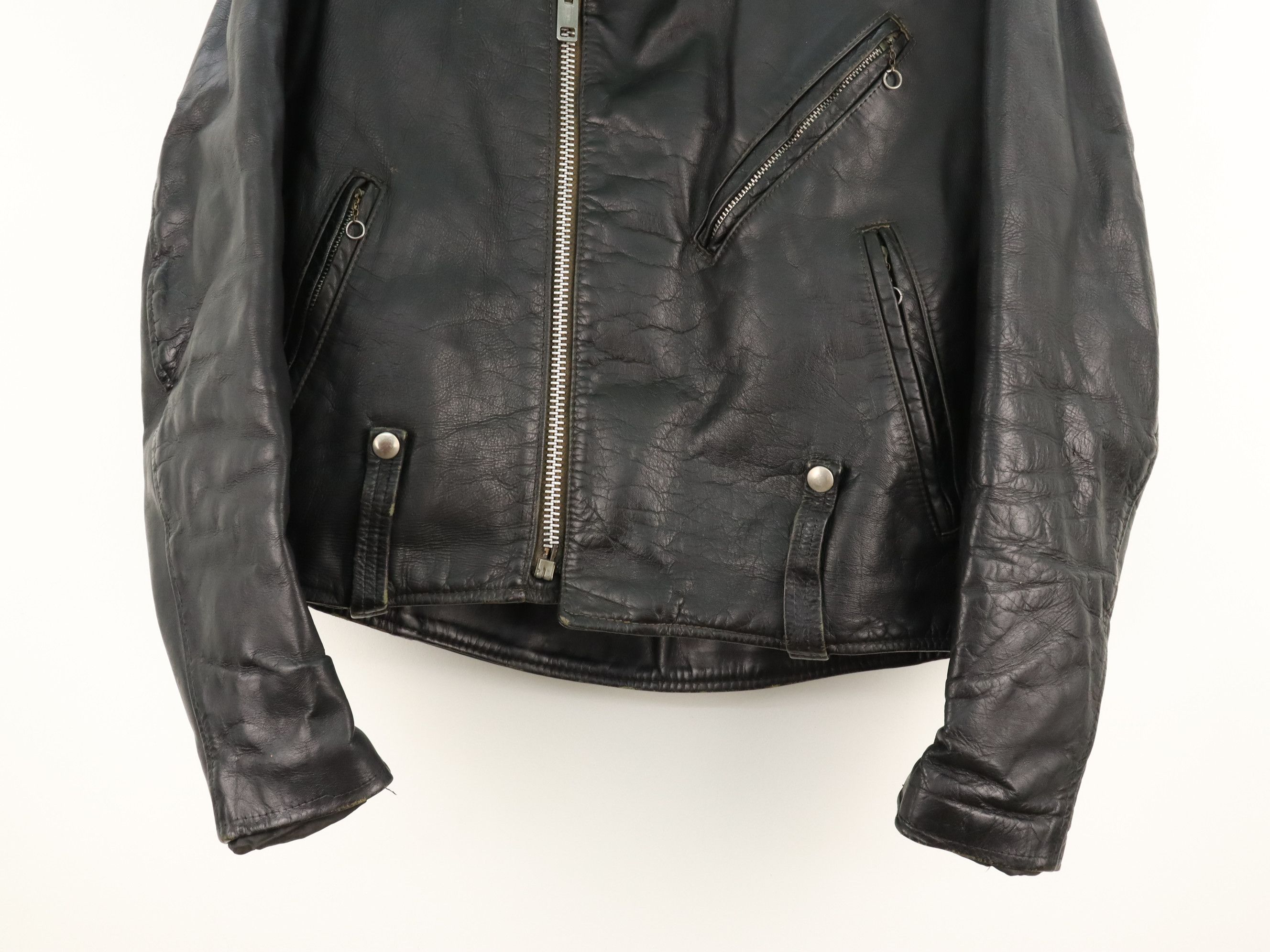 Harley Davidson 60's 70's Vtg Harley Davidson AMF Leather Motorcycle Jacket Size US M / EU 48-50 / 2 - 17 Thumbnail