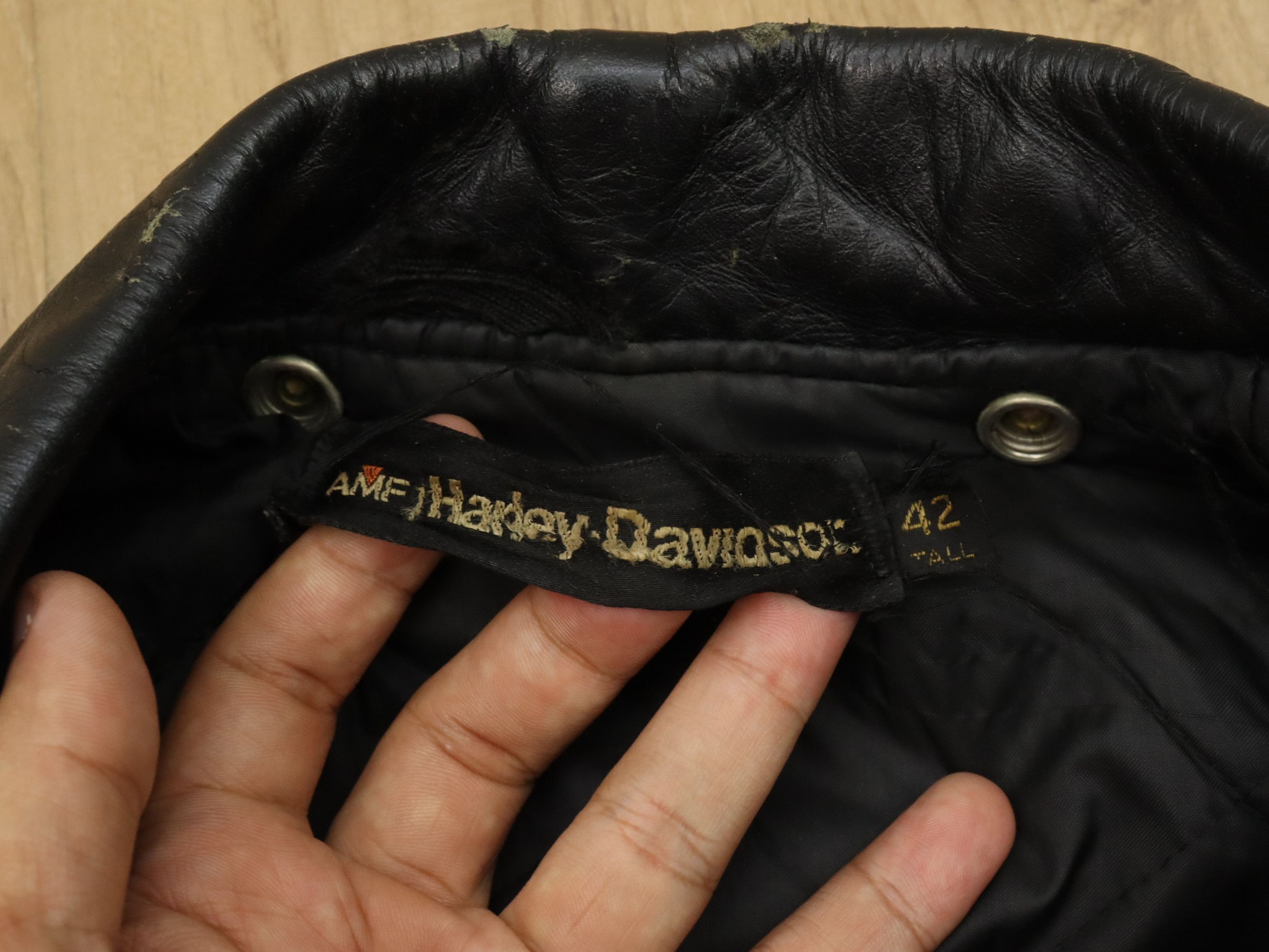 Harley Davidson 60's 70's Vtg Harley Davidson AMF Leather Motorcycle Jacket Size US M / EU 48-50 / 2 - 9 Thumbnail