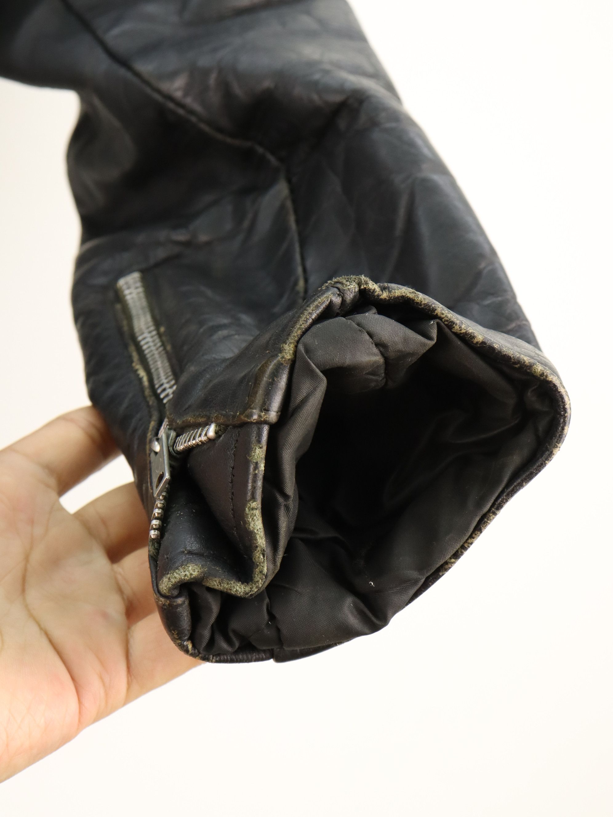 Harley Davidson 60's 70's Vtg Harley Davidson AMF Leather Motorcycle Jacket Size US M / EU 48-50 / 2 - 15 Thumbnail