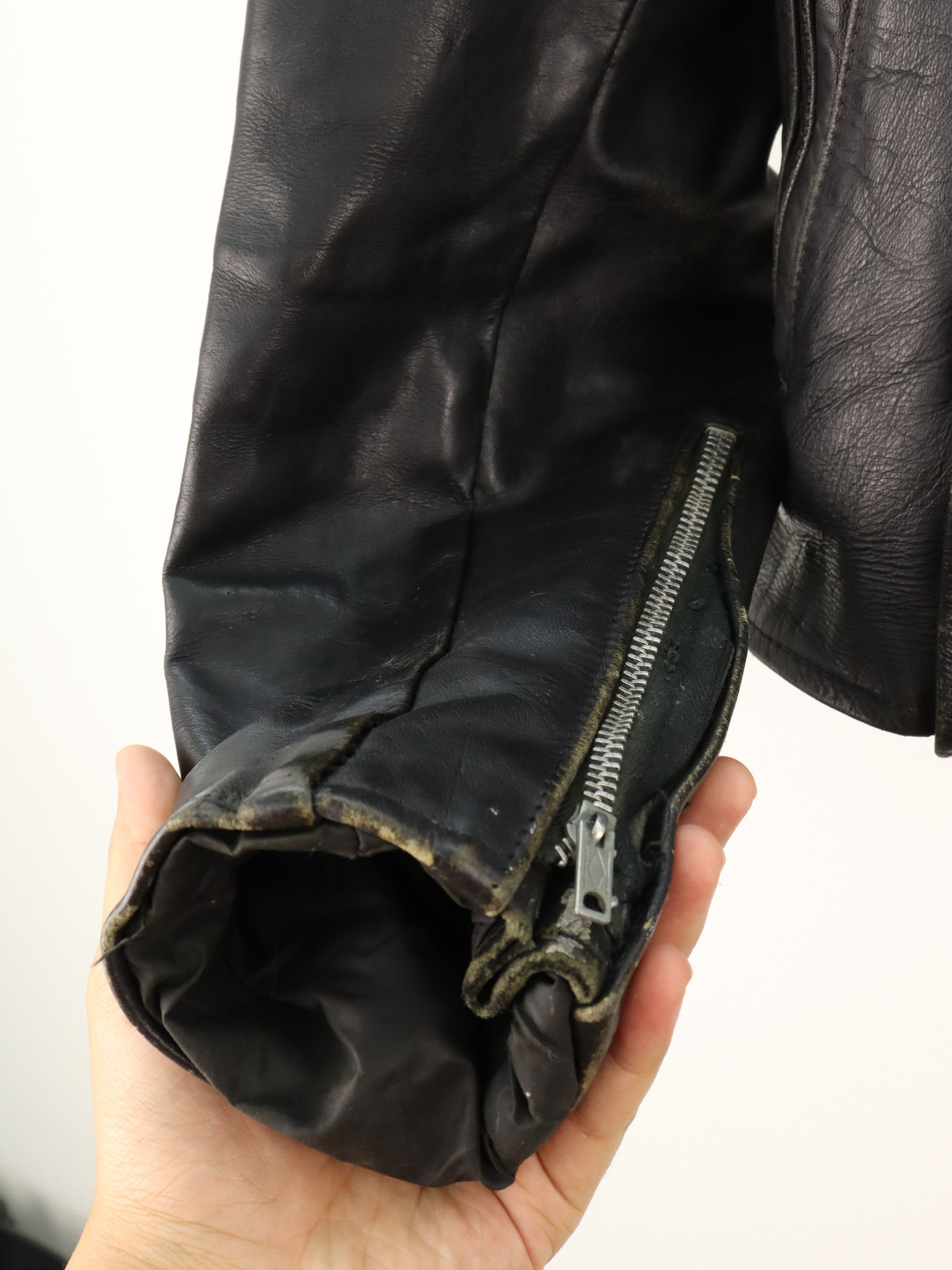 Harley Davidson 60's 70's Vtg Harley Davidson AMF Leather Motorcycle Jacket Size US M / EU 48-50 / 2 - 16 Thumbnail