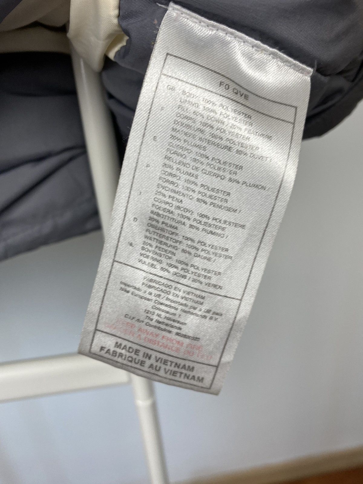 Nike vintage yellow grey puffer jacket 2000s
