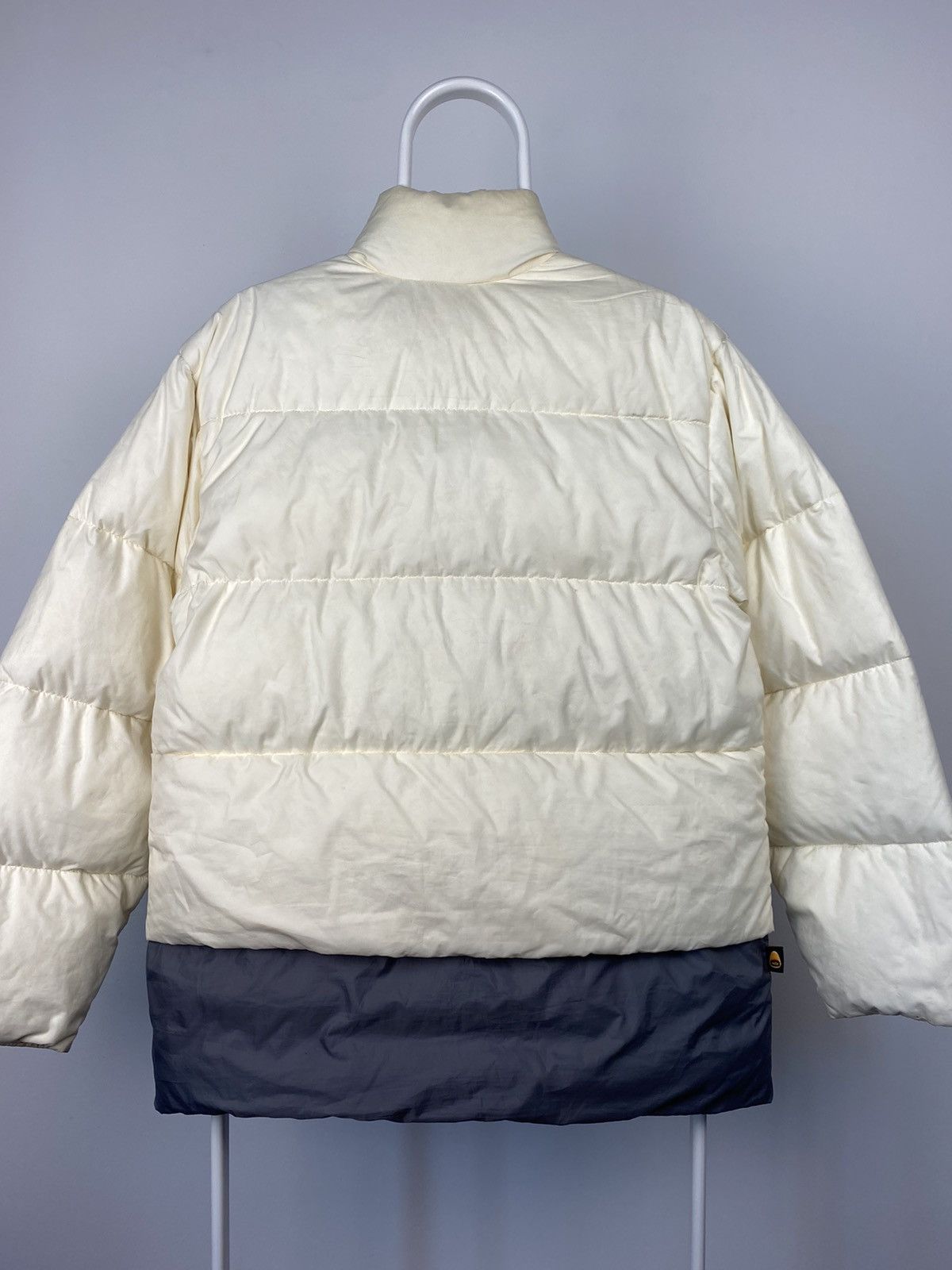 Nike vintage yellow grey puffer jacket 2000s
