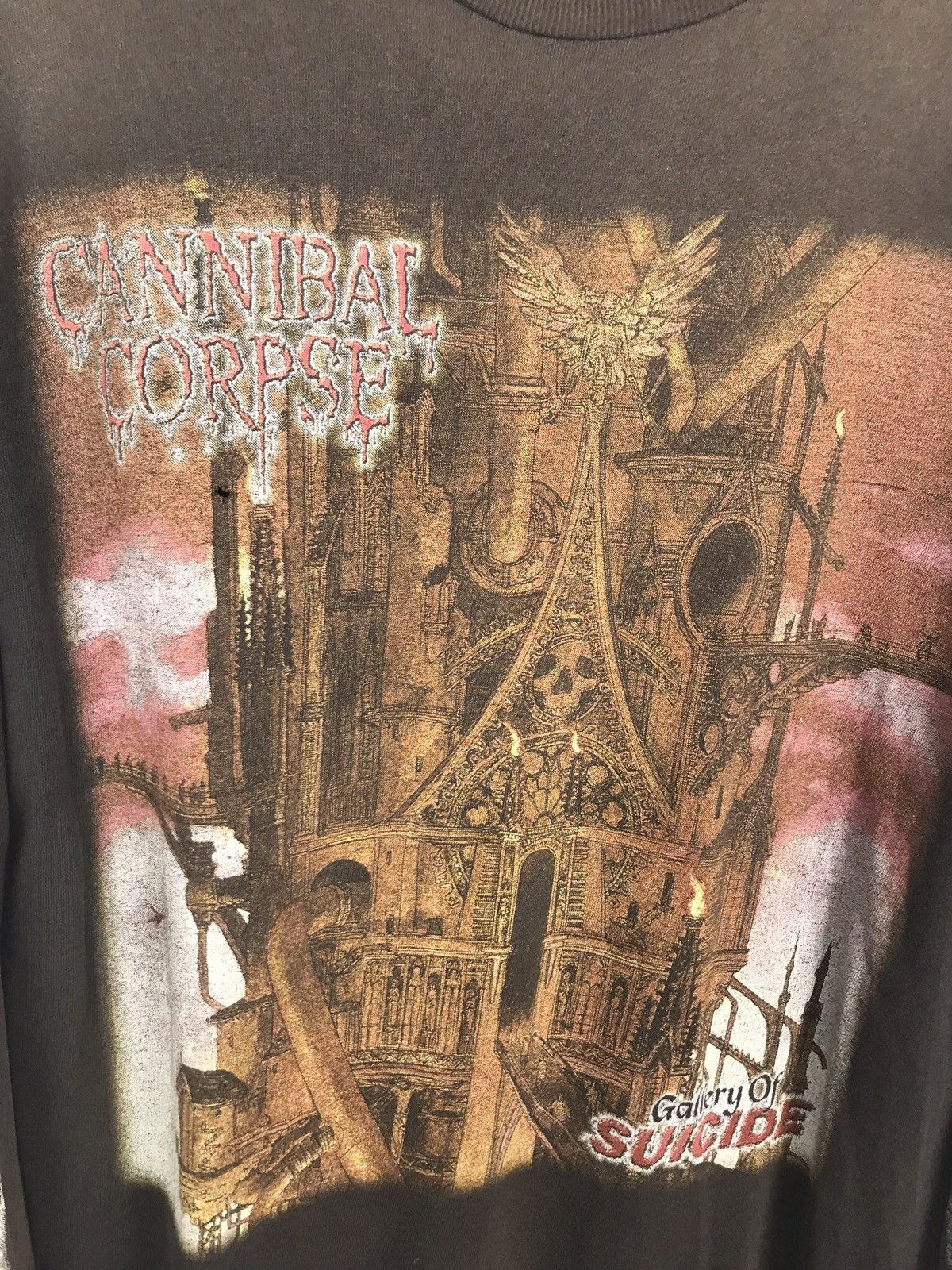 Band Tees × Vintage Cannibal Corpse Distressed Shir Size US L / EU 52-54 / 3 - 3 Thumbnail