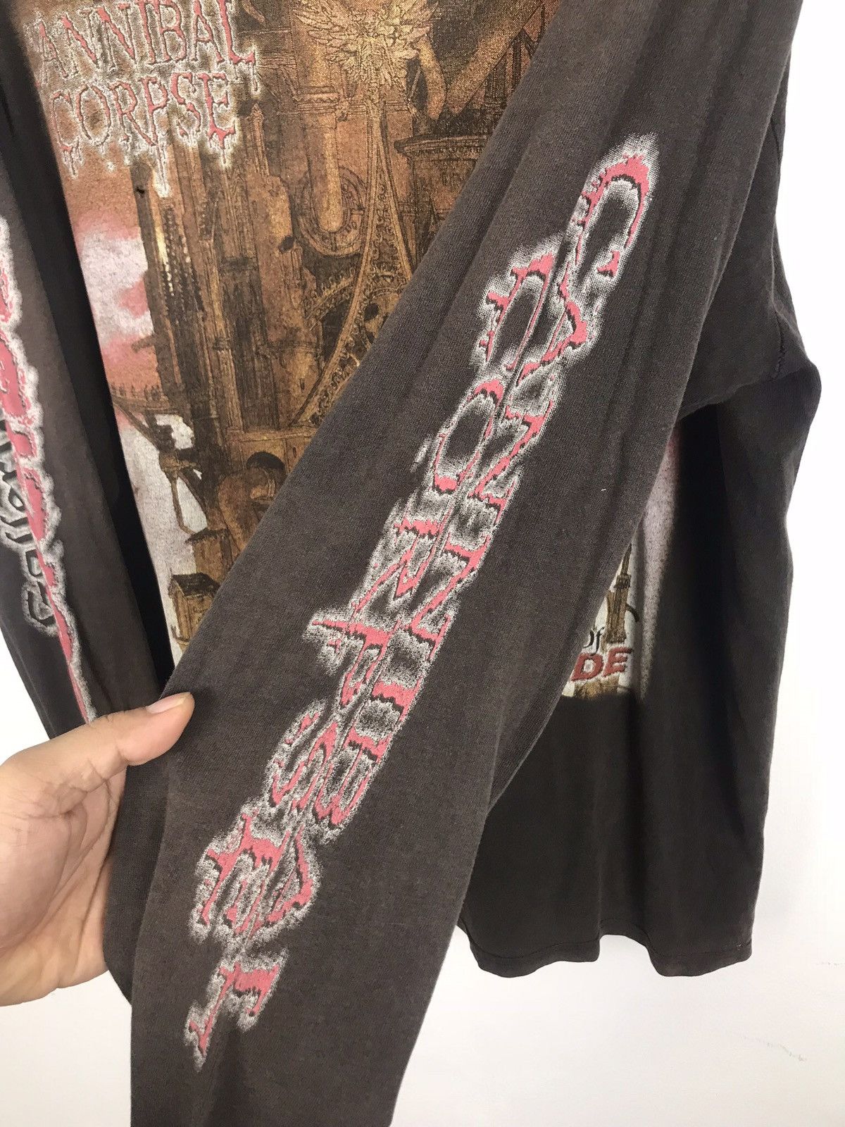 Band Tees × Vintage Cannibal Corpse Distressed Shir Size US L / EU 52-54 / 3 - 5 Thumbnail
