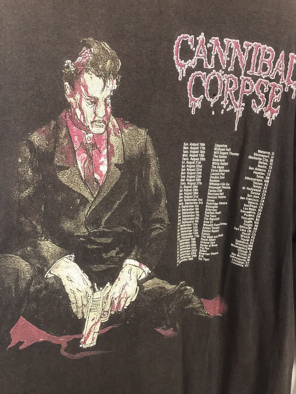 Band Tees × Vintage Cannibal Corpse Distressed Shir Size US L / EU 52-54 / 3 - 11 Thumbnail