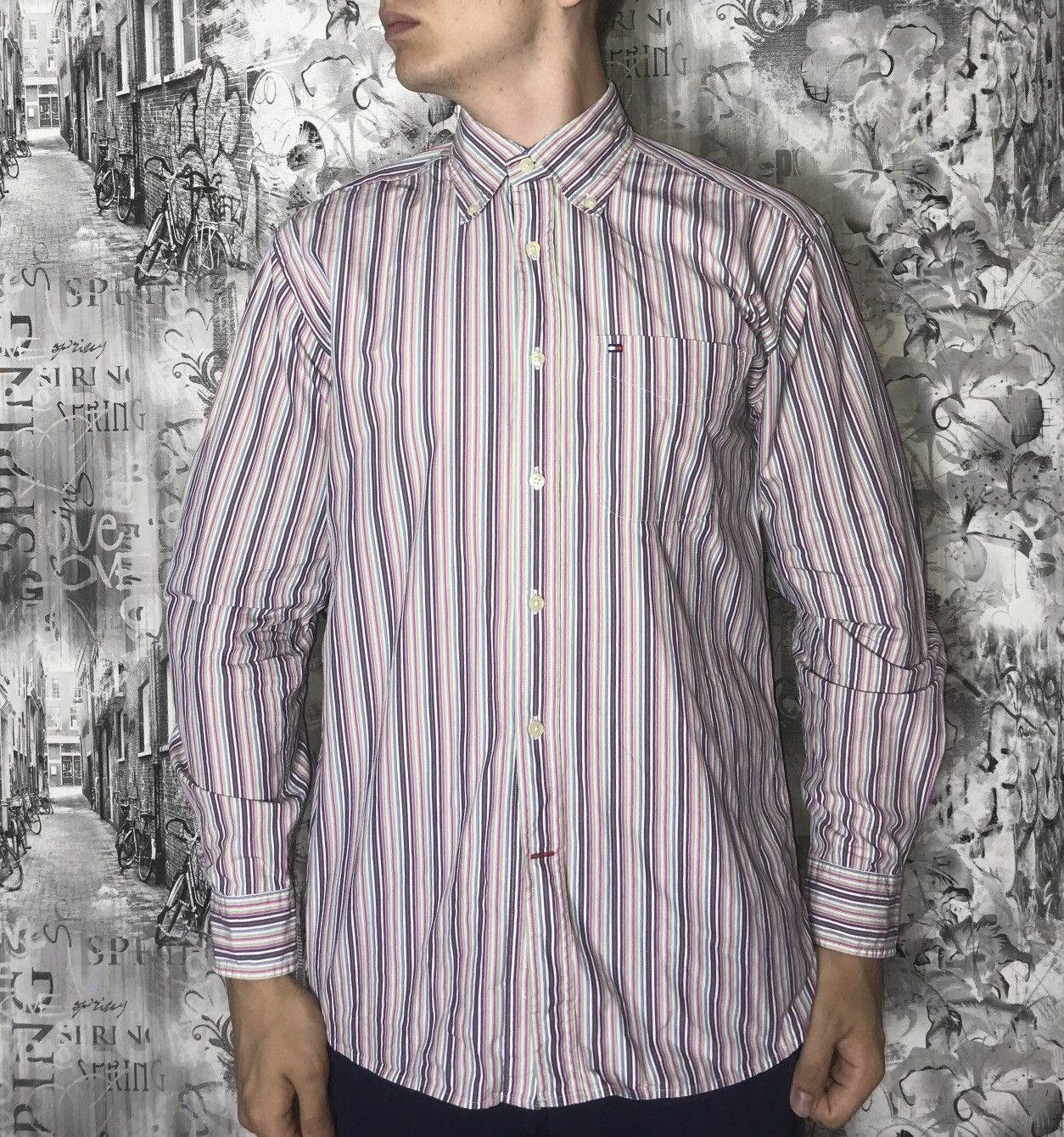 Tommy Hilfiger Vintage Tommy Hilfiger shirt Size US M / EU 48-50 / 2 - 1 Thumbnail